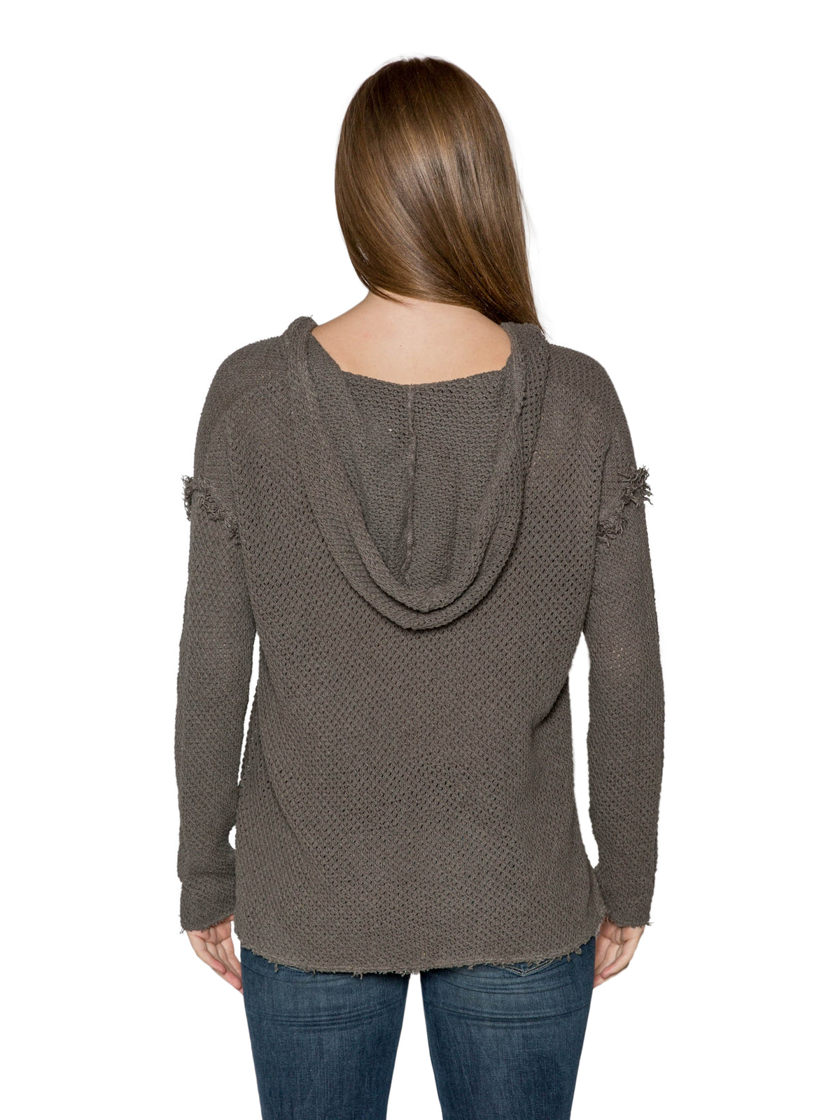 Velvet by Graham &amp; Spencer Christen Crochet Knit Hoodie