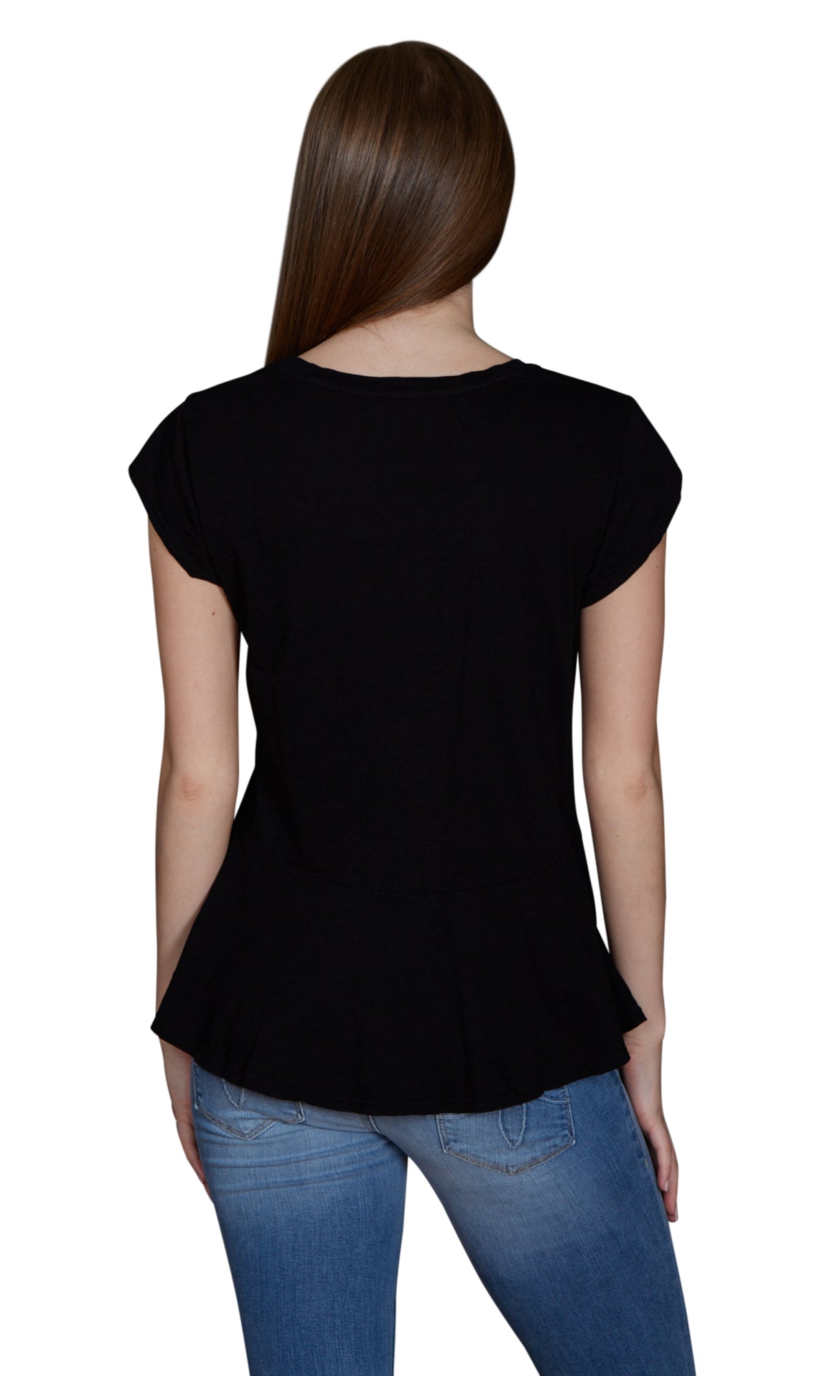 Velvet by Graham &amp; Spencer Itzel Cotton Slub Peplum Top