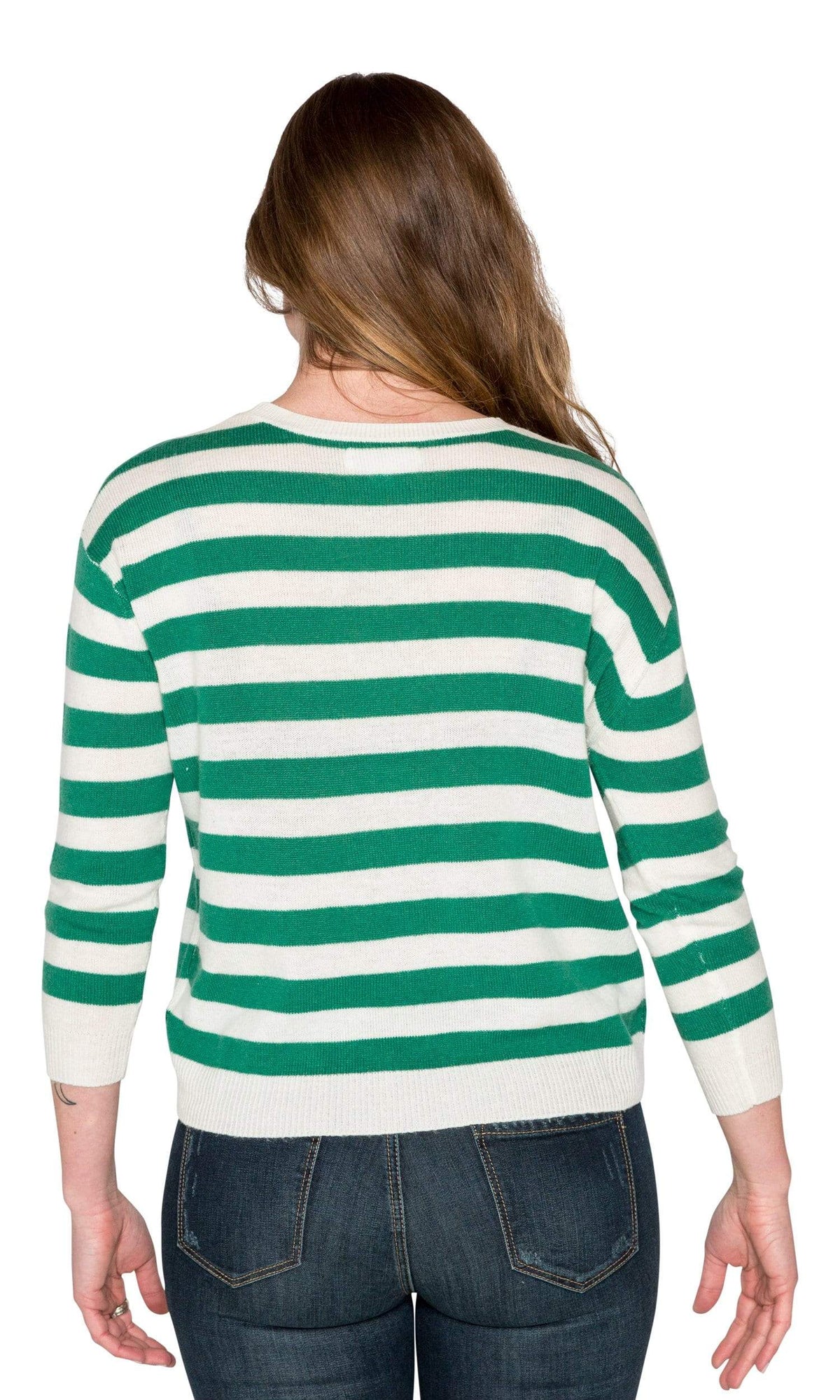 Velvet by Graham &amp; Spencer Rylan Stripe Cashmere Blend Sweater