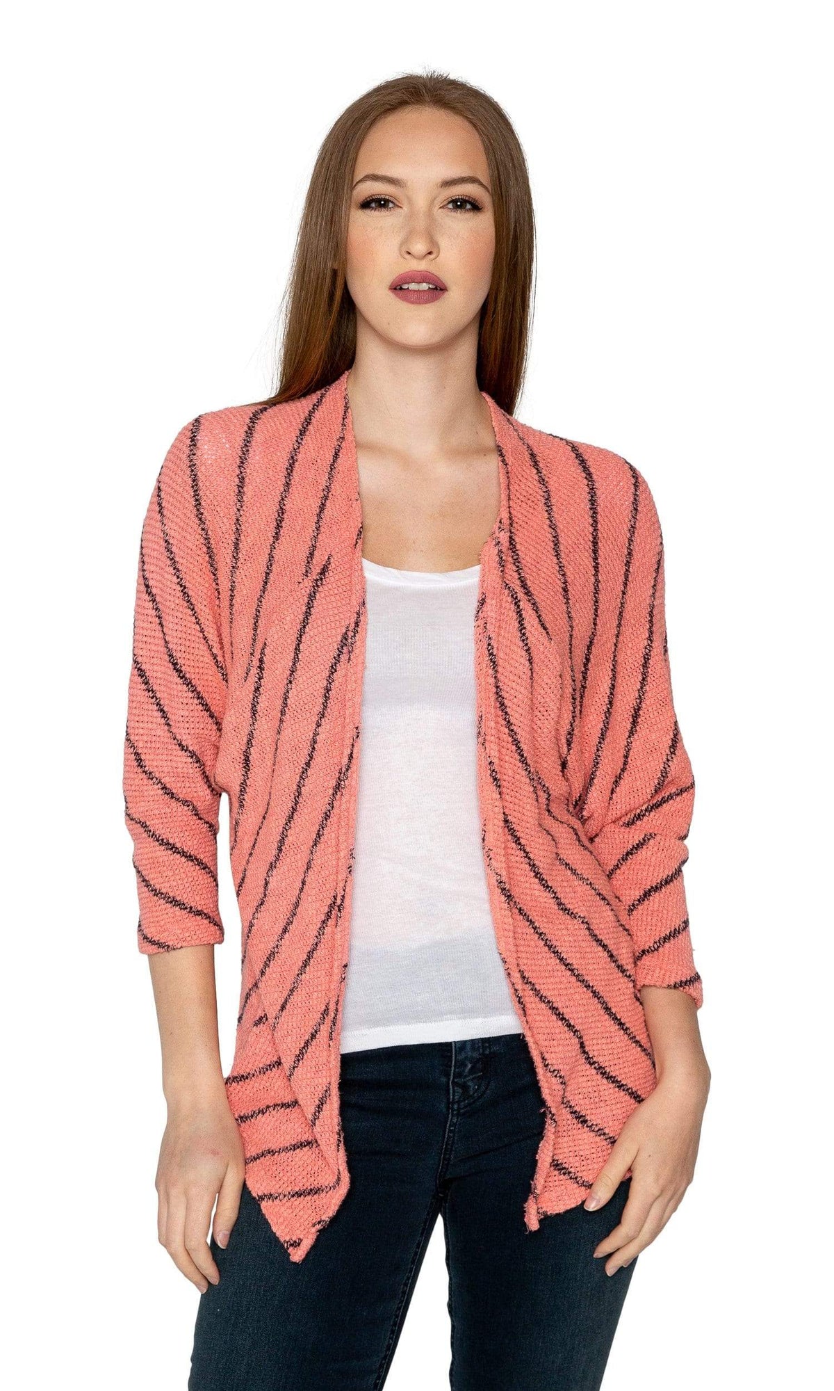 Velvet by Graham &amp; Spencer Calera Striped Dolman Knit Cardigan