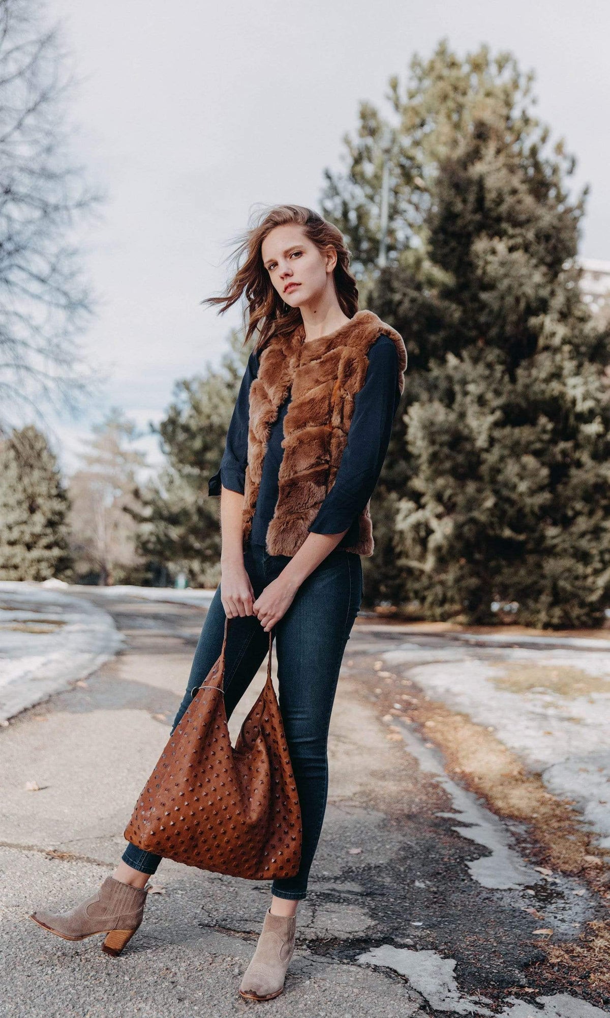 Love Token Sloan Genuine Fur Vest