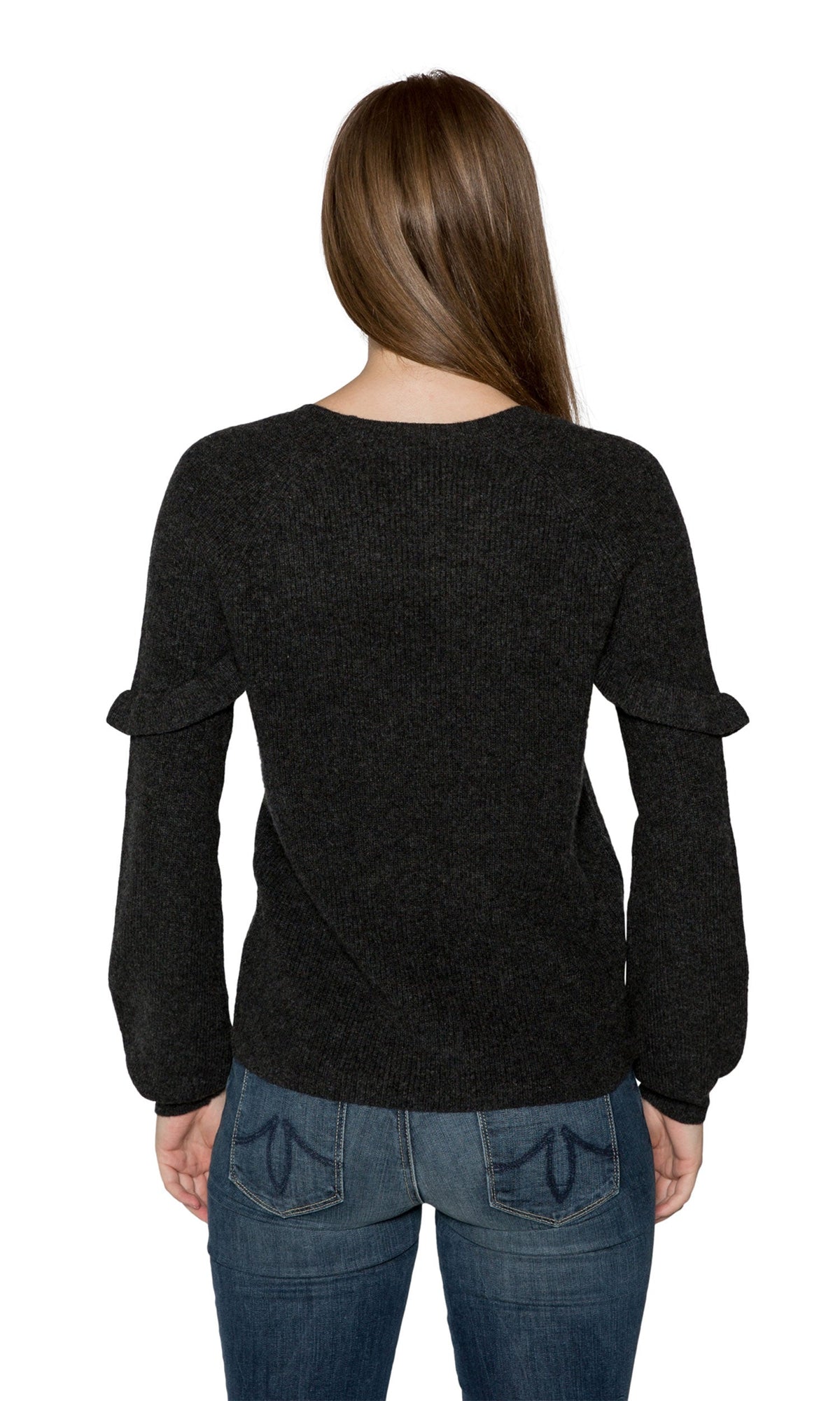 Velvet by Graham &amp; Spencer Dane Ruffle Cashmere Sweater