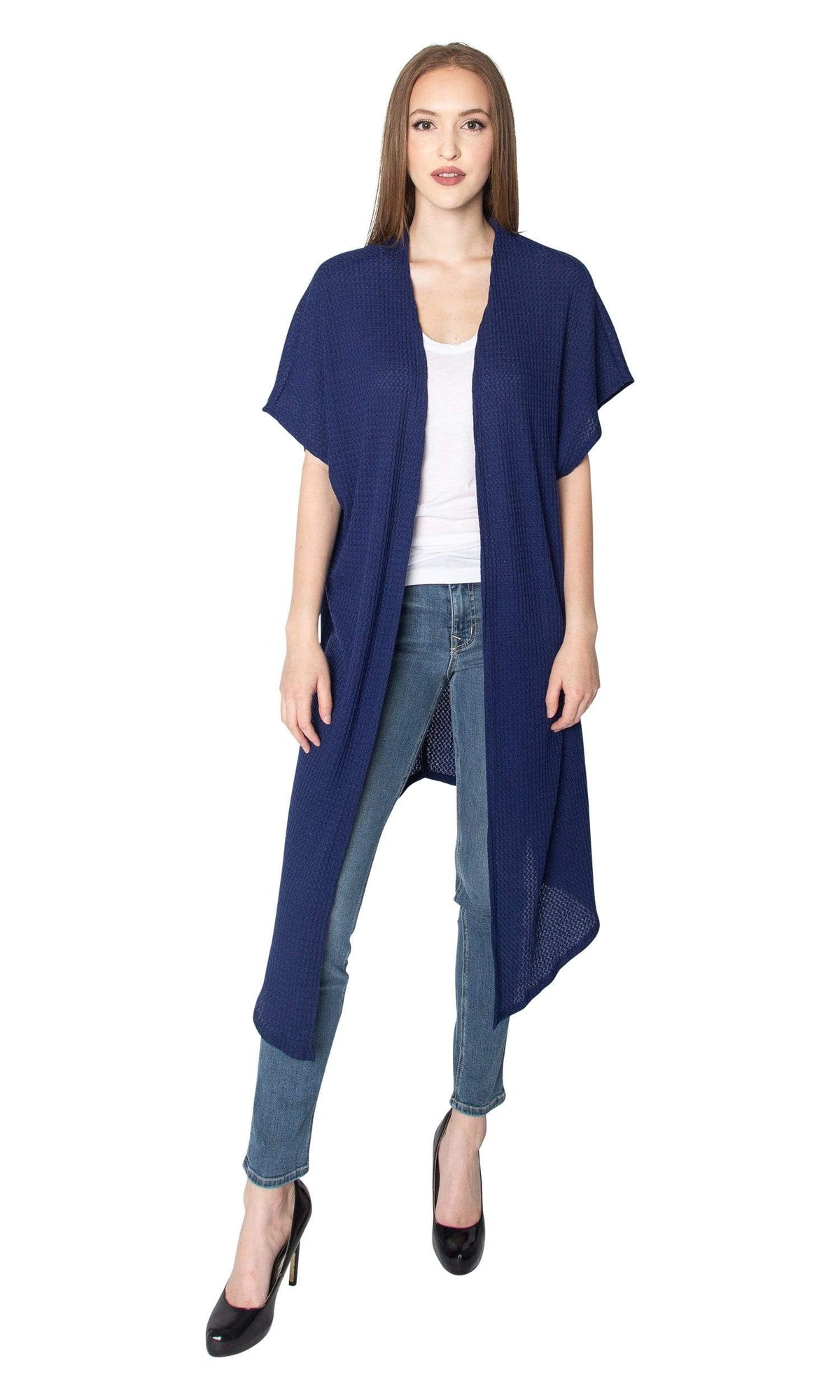 LAmade Yas Waffle Weave Long Cardigan