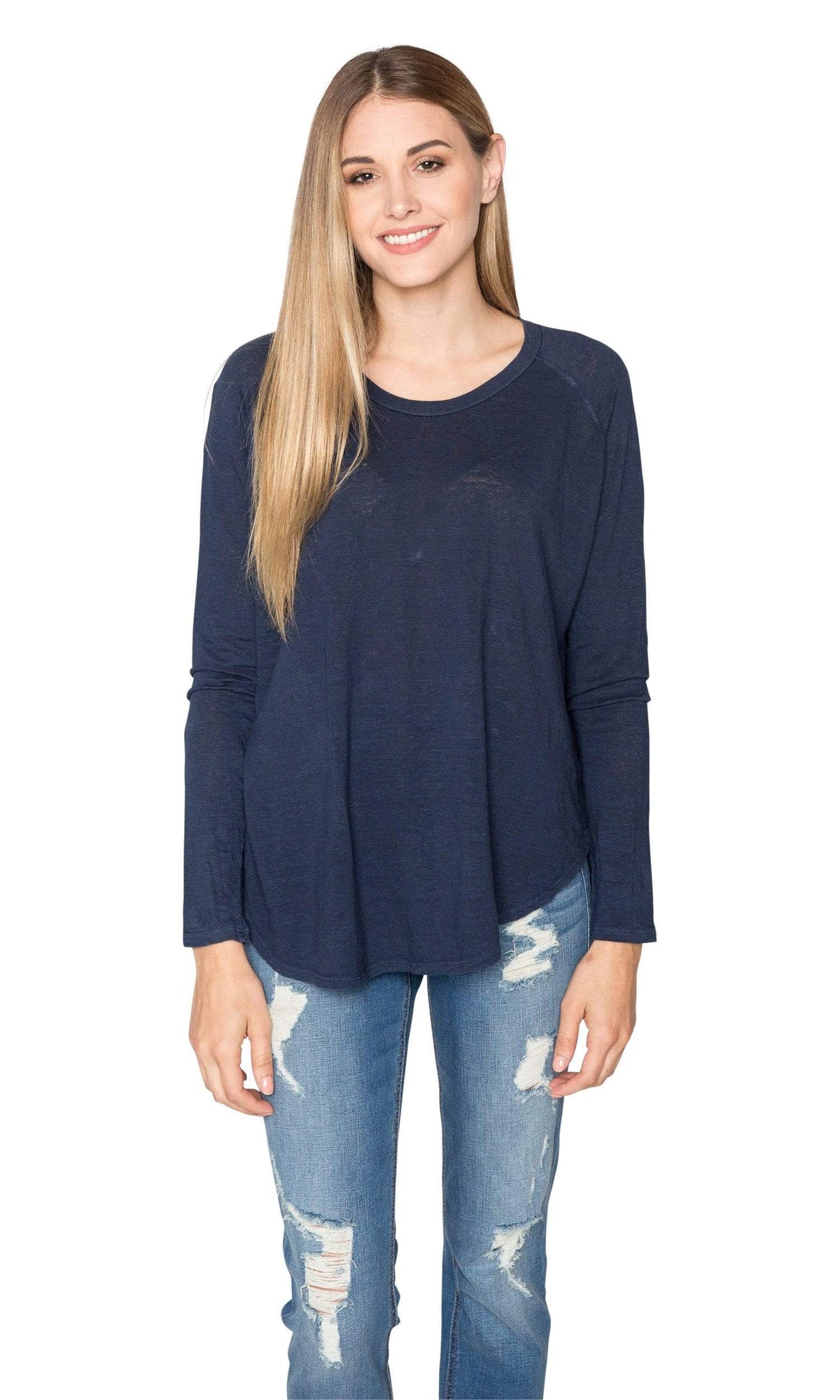 Velvet by Graham &amp; Spencer Piree Linen Knit Raglan Sleeve Top