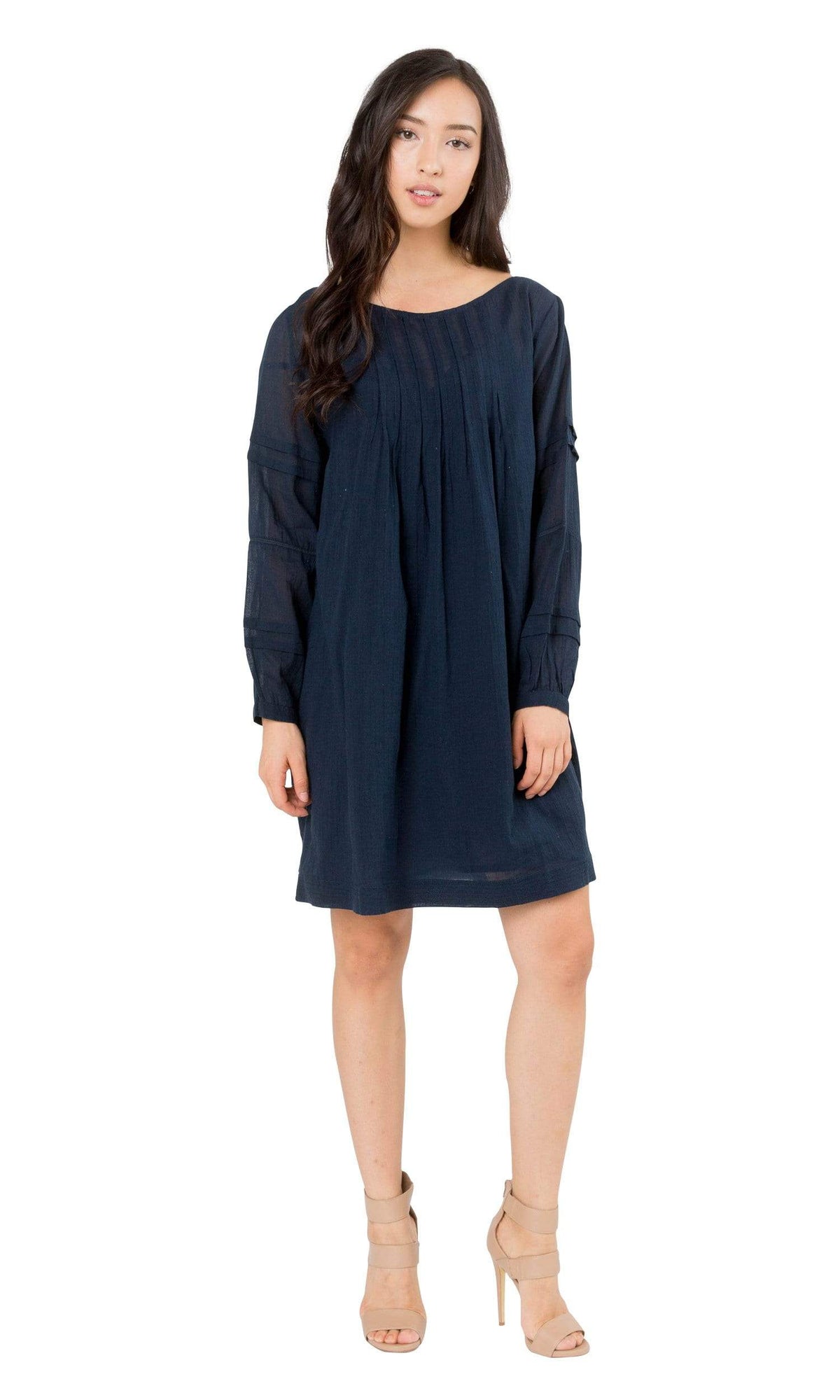 Velvet by Graham &amp; Spencer Coel Cotton Voile Pintuck Dress