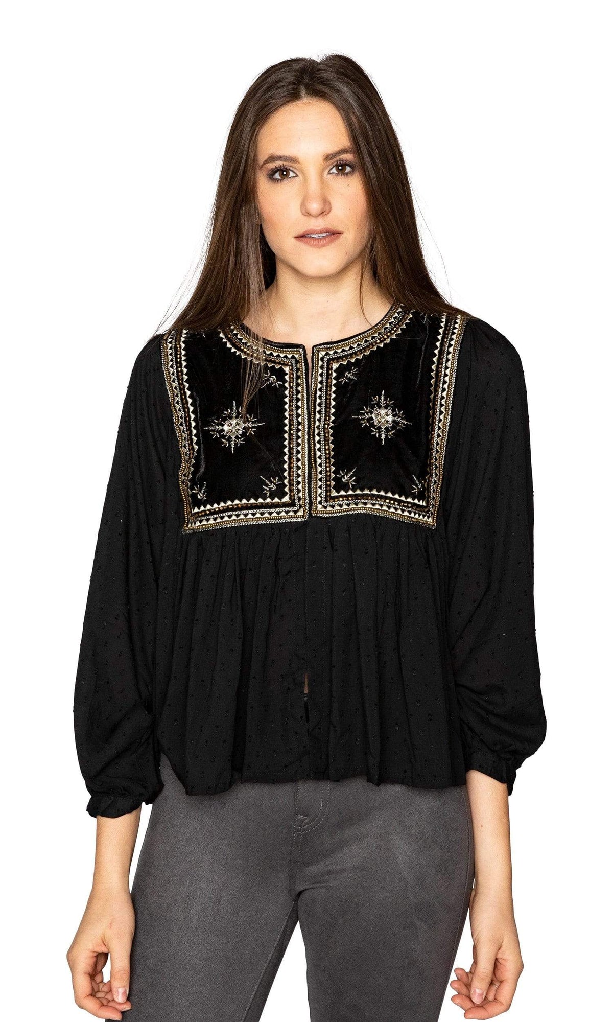 Velvet by Graham &amp; Spencer Nixi Embellished Drape Jacket