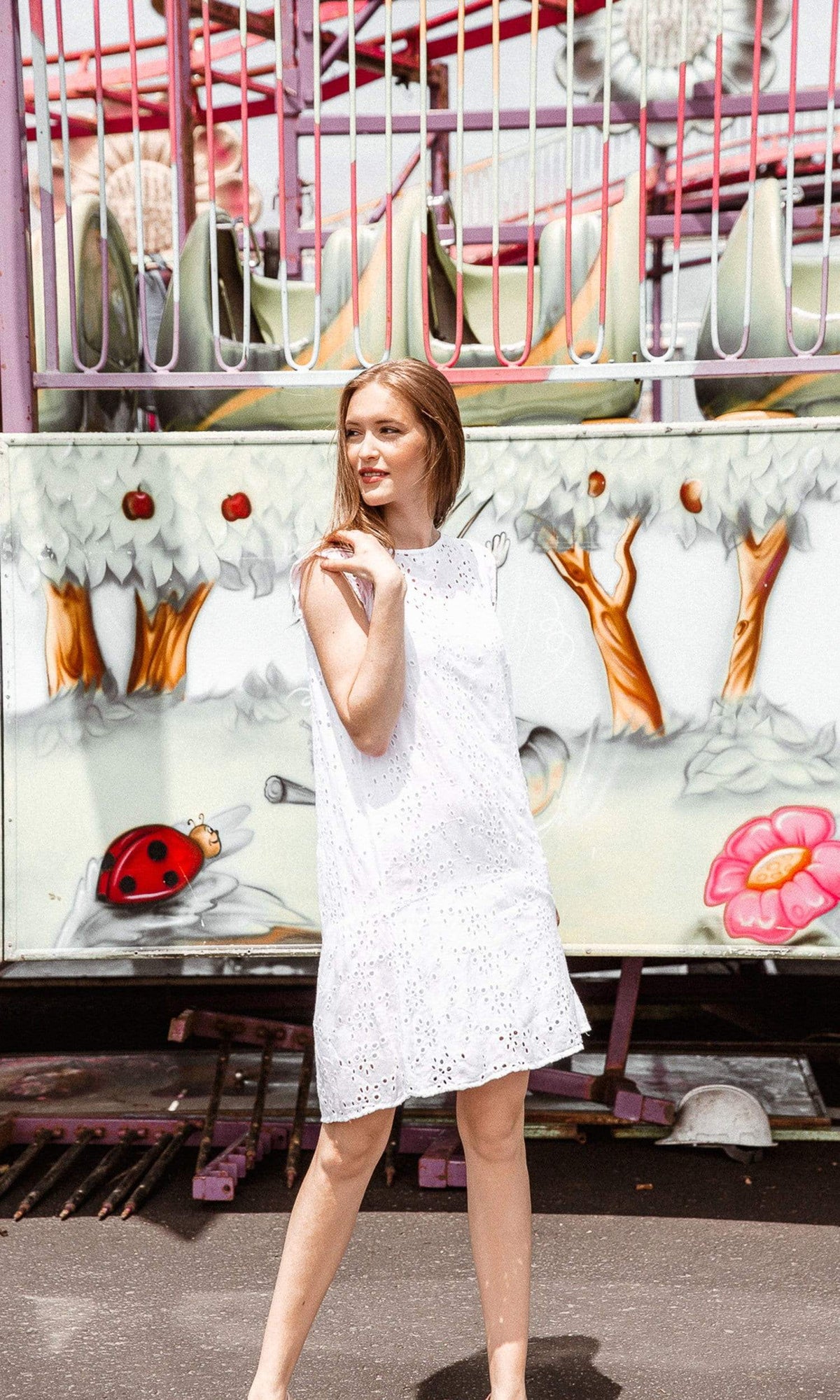 Velvet by Graham &amp; Spencer Airlina Eyelet Scoop Neck Dress