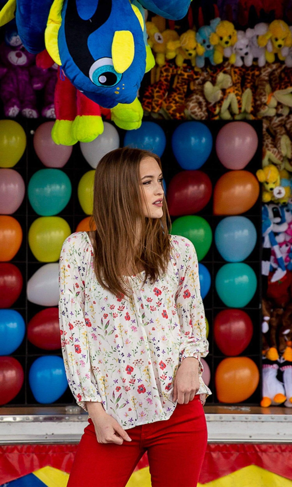 Velvet by Graham &amp; Spencer Molina Spring Floral Peasant Blouse