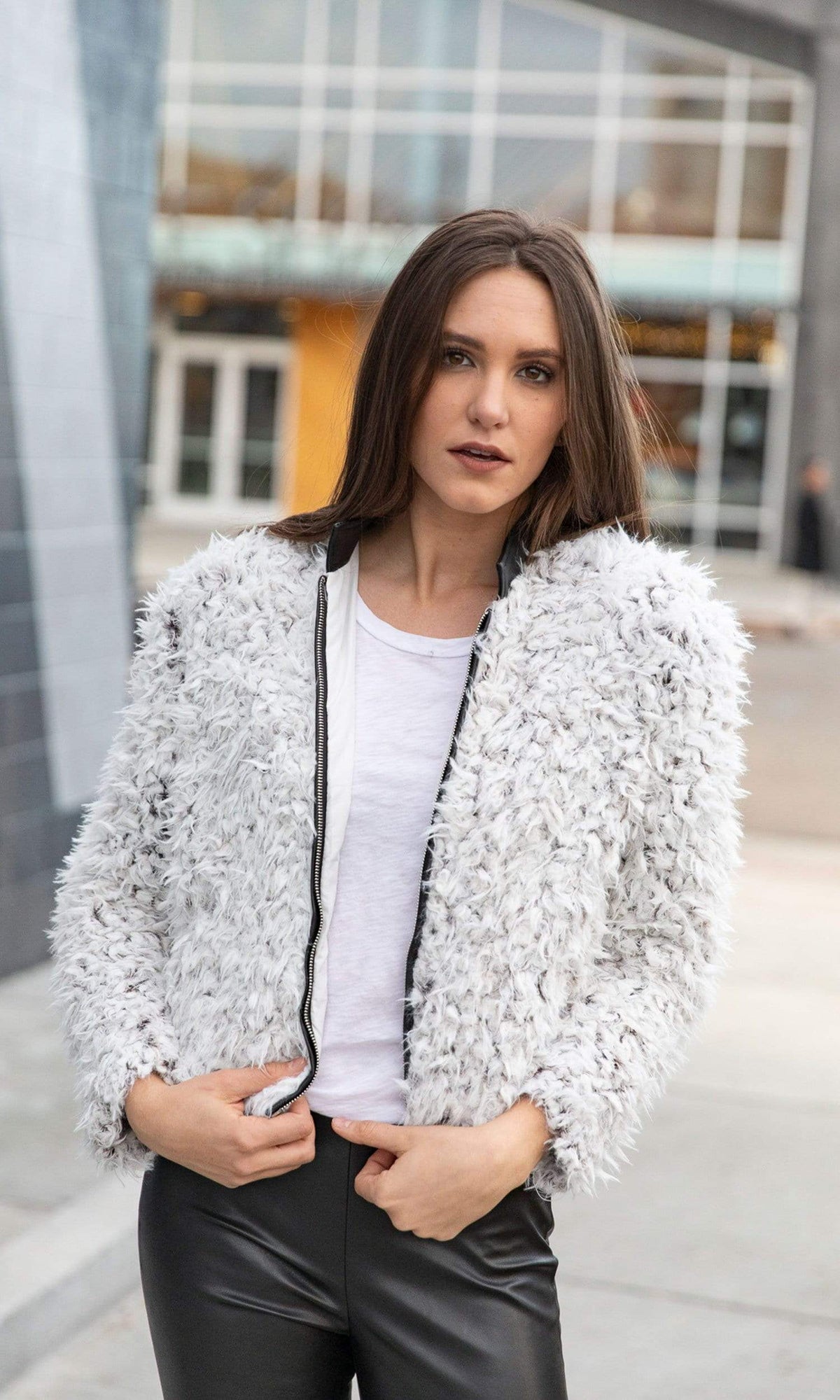 Love Token Priscilla Faux Fur Jacket