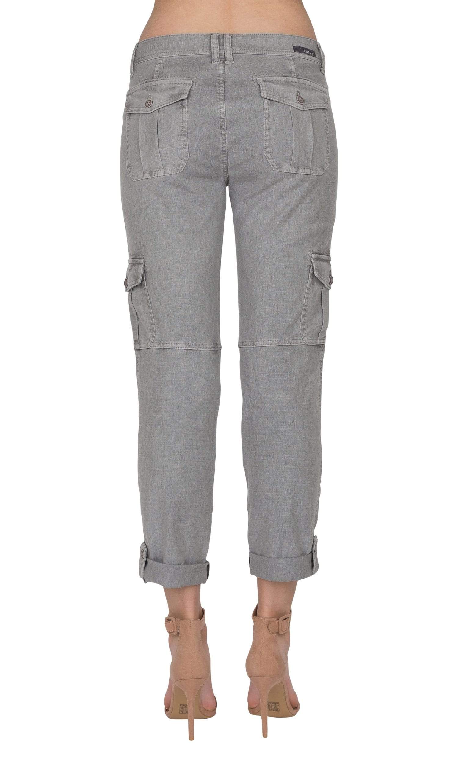 Level 99 Stacey Relaxed Cargo Denim