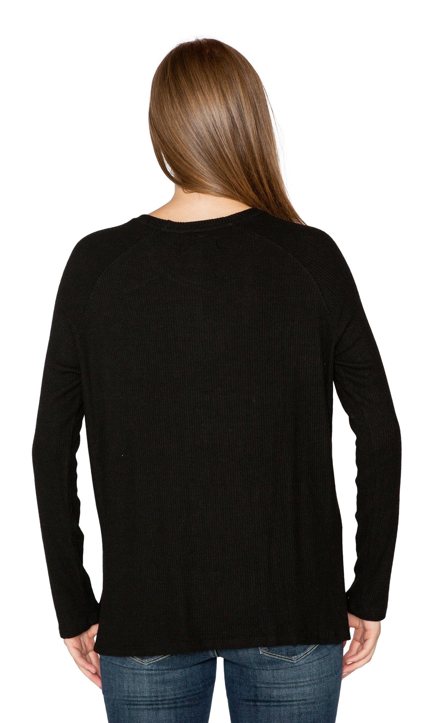 Velvet by Graham & Spencer Rinda Cozy Rib Long Sleeve Top