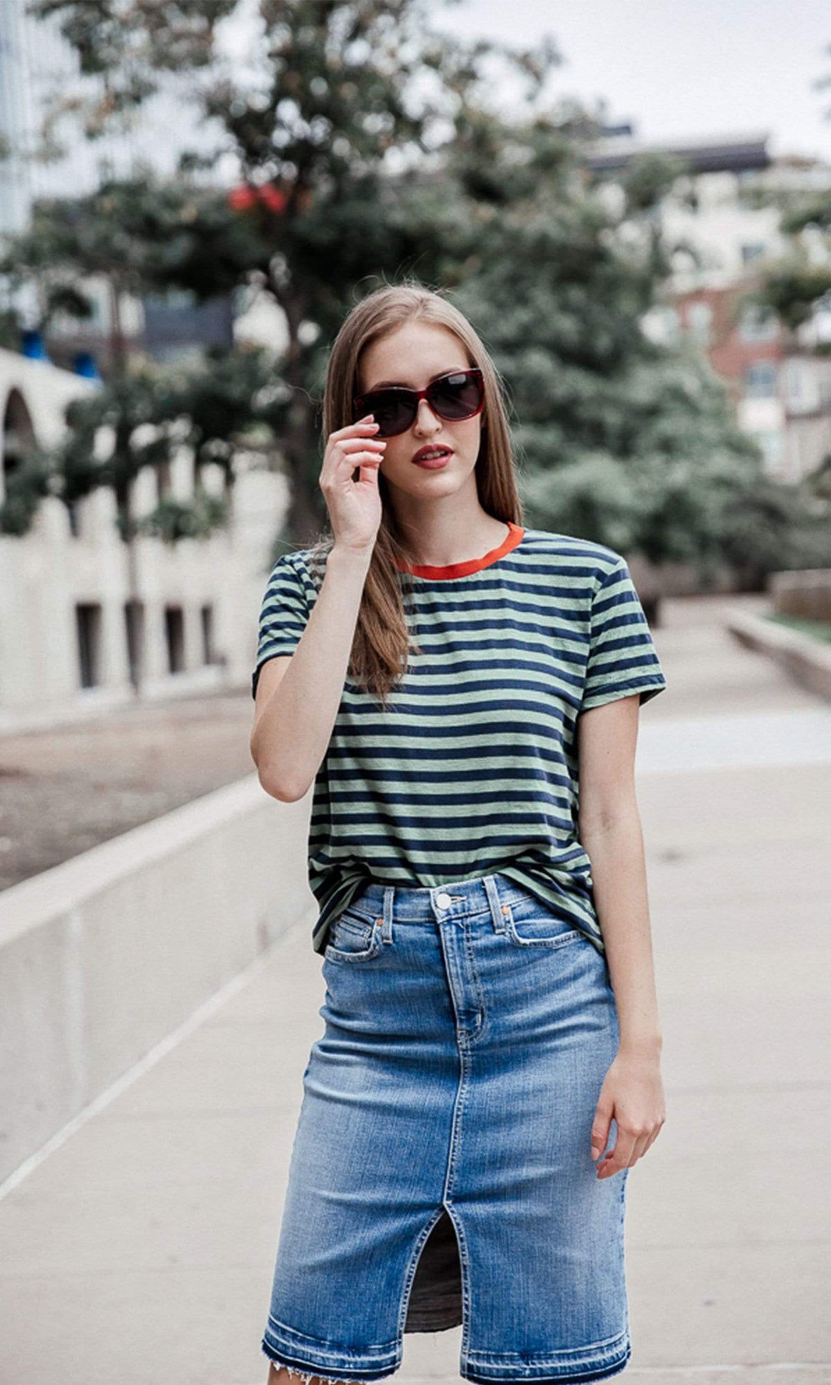 Level 99 Penny High Waist Aline Skirt