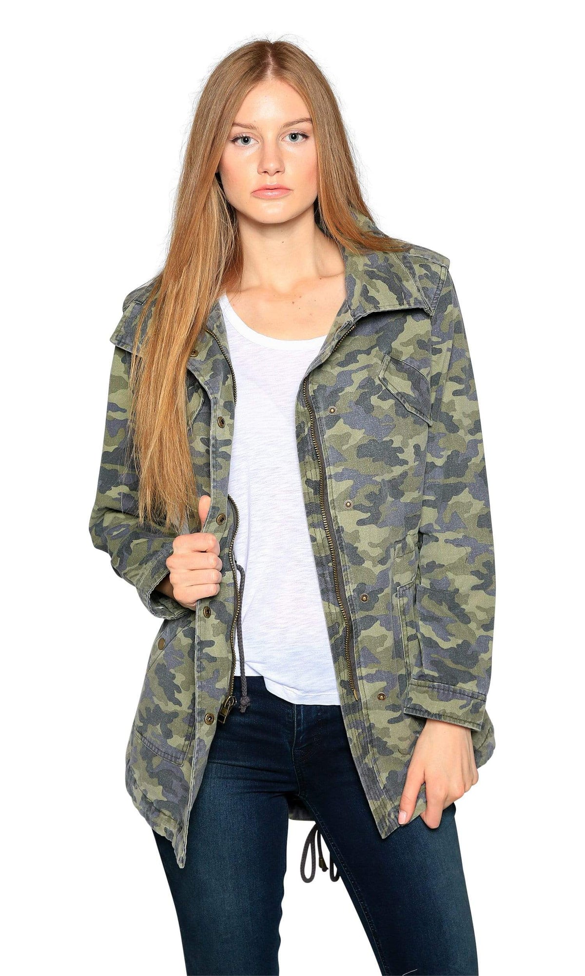 Velvet by Graham &amp; Spencer Irene Camo Army Jacket
