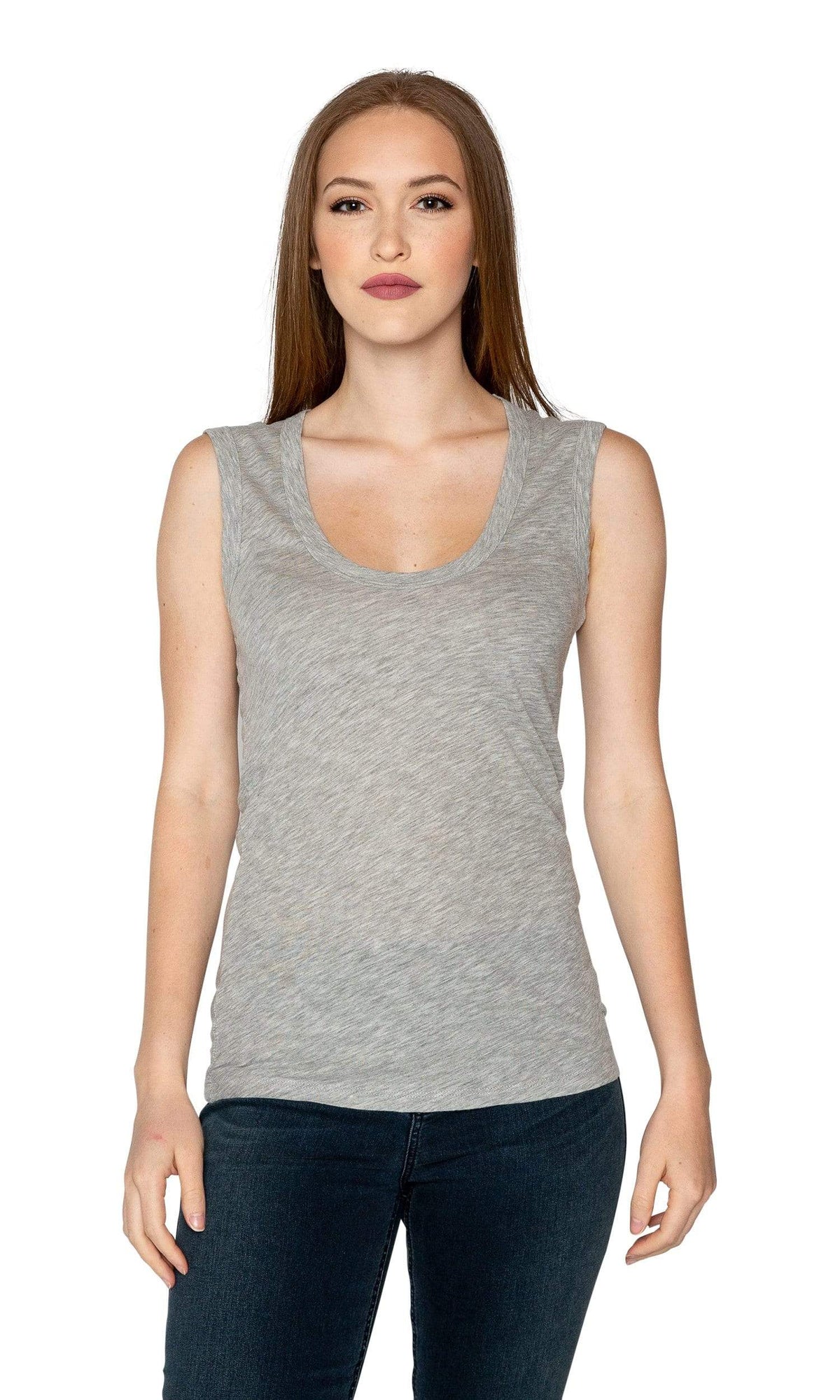 Velvet by Graham &amp; Spencer Estina05-L Gauzy Whisper Scoop Neck Tank Top - LHG