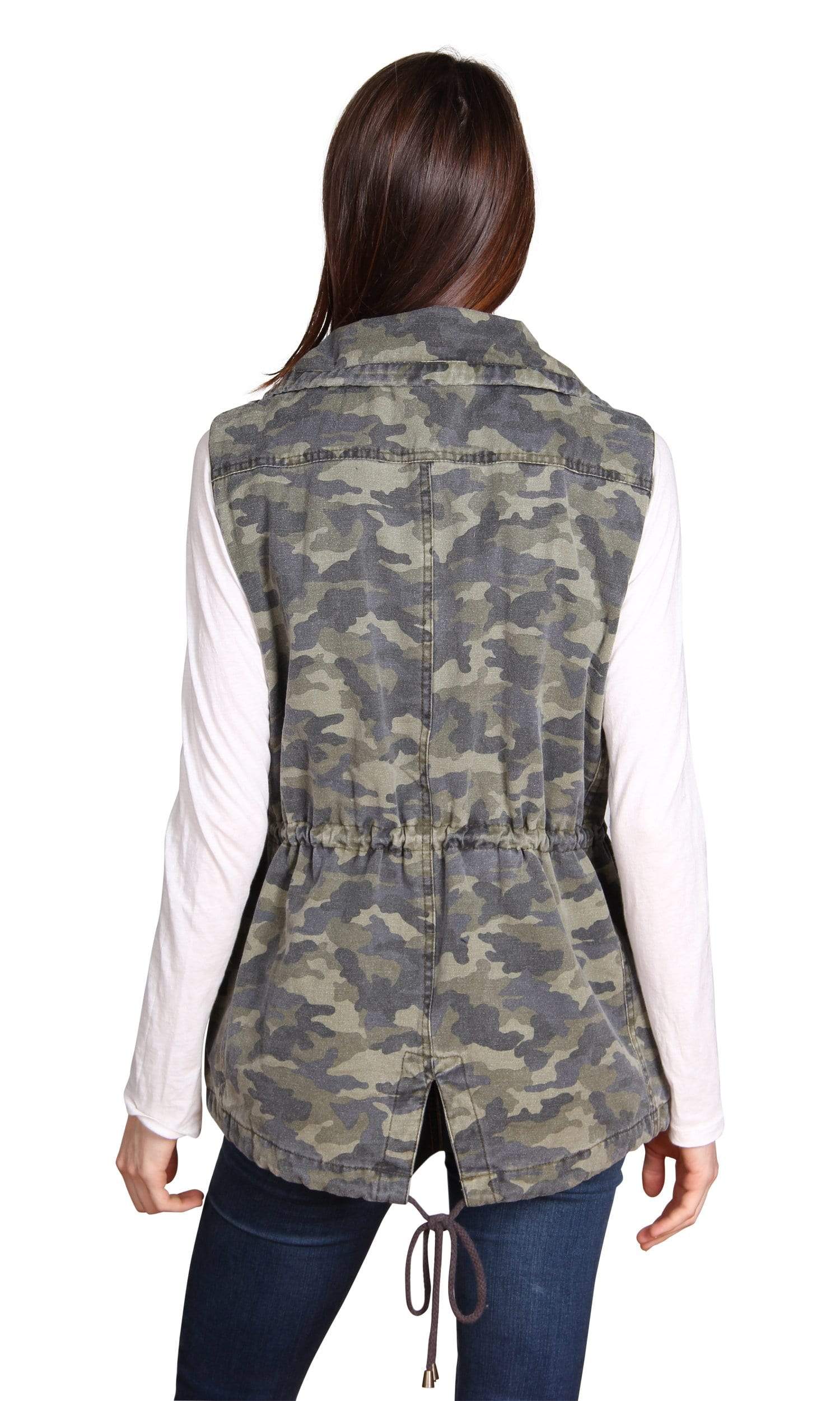 Velvet by Graham & Spencer Blair Army Tie Waist Vest