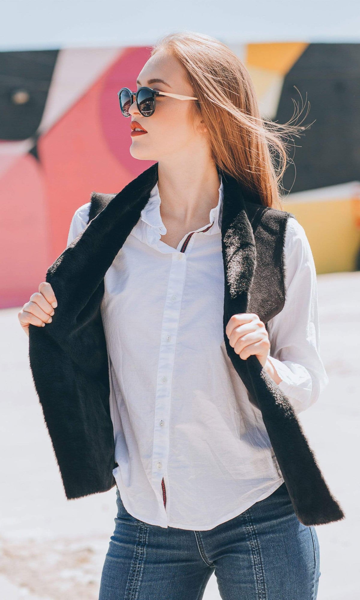 Velvet by Graham &amp; Spencer Yvette Lux Faux Fur Vest