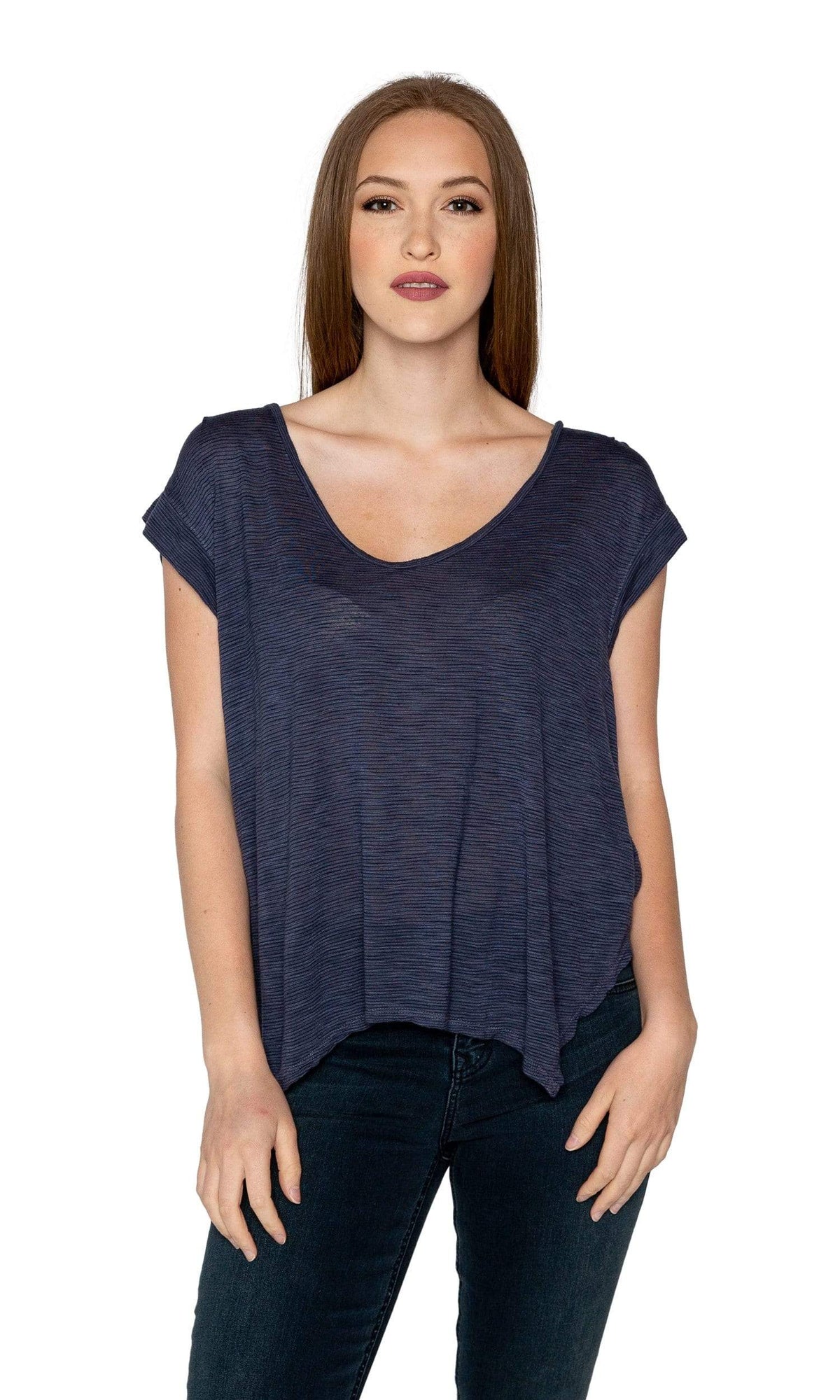 Velvet by Graham &amp; Spencer Hannah Scoop Neck Jersey Tee