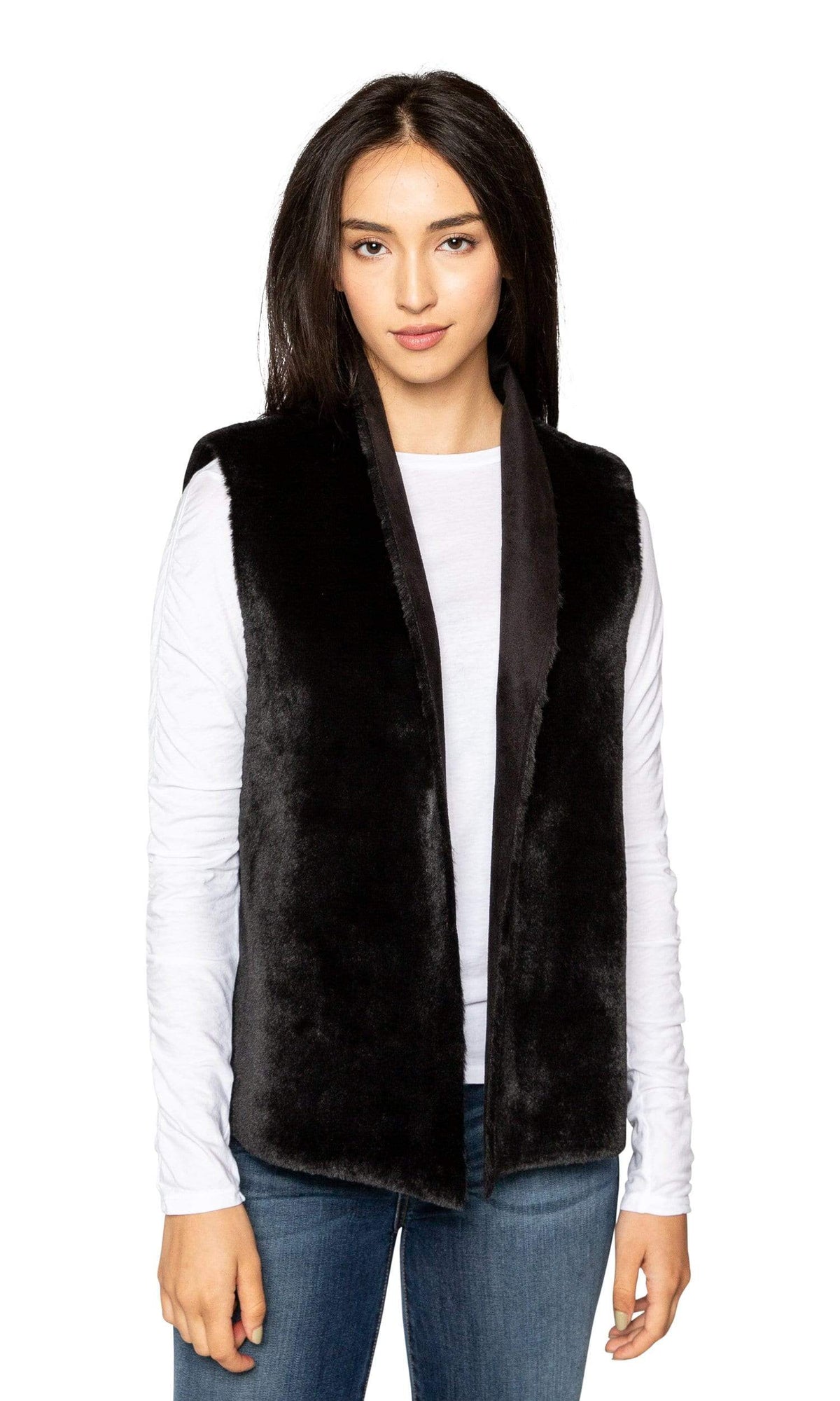 Velvet by Graham &amp; Spencer Yvette Lux Faux Fur Vest