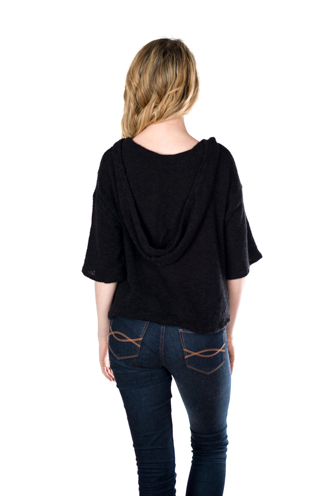 Velvet by Graham &amp; Spencer Kedda Cotton Crochet Dolman Hoodie