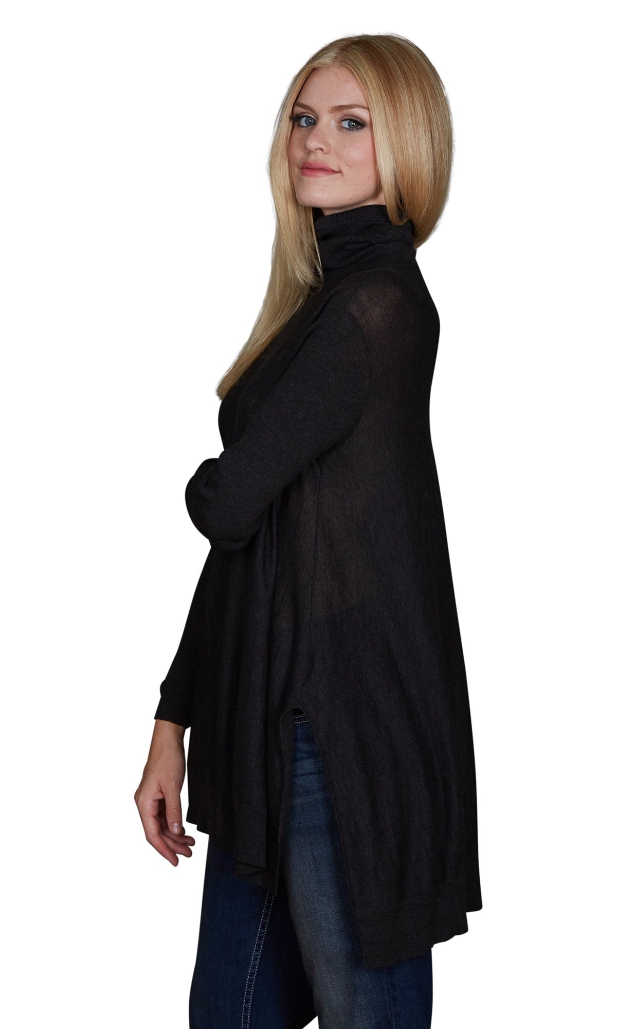 Velvet by Graham &amp; Spencer Fae Lux Cotton Turtleneck Sweater