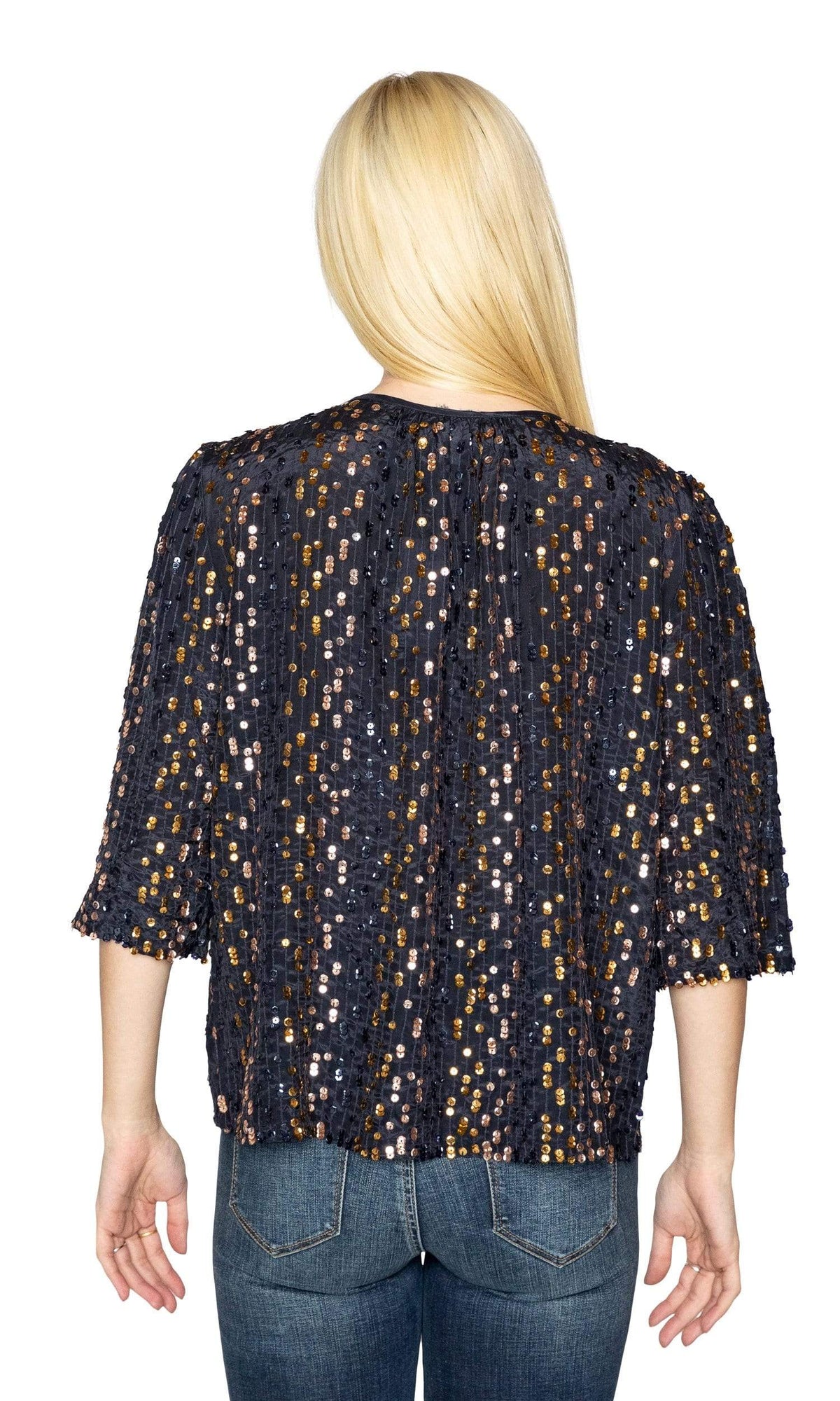 Velvet by Graham &amp; Spencer Prima Sequin V Neck Top