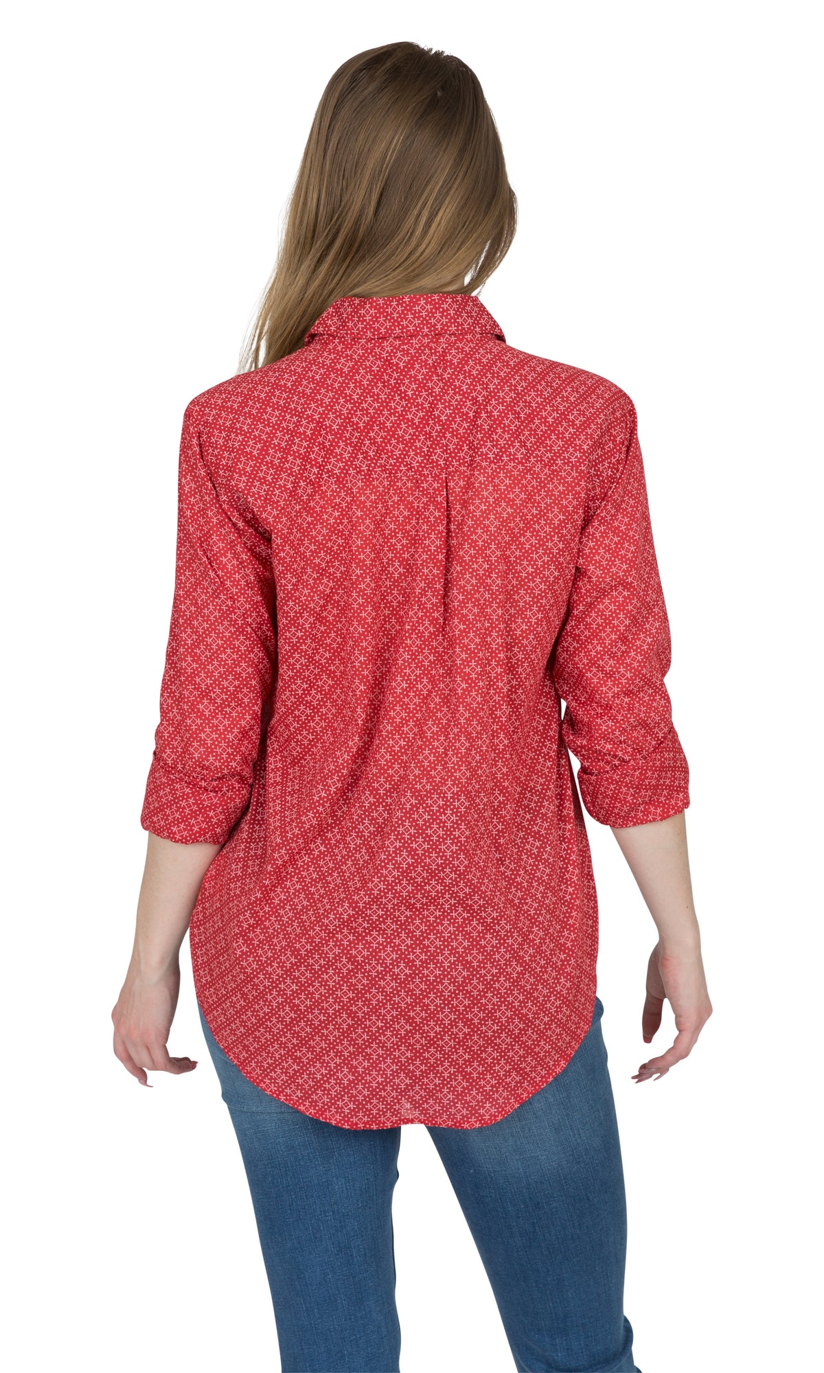 Velvet by Graham &amp; Spencer Emery Printed Cotton Button-up Shirt