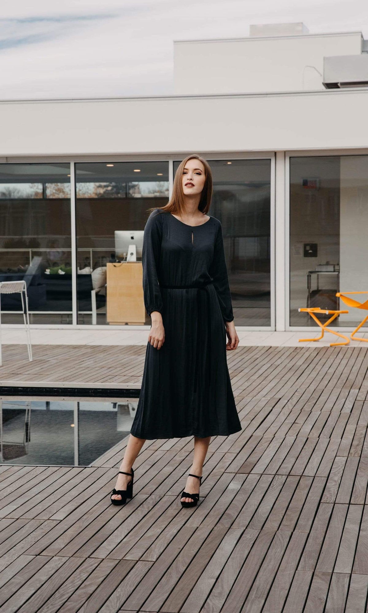 Velvet by Graham &amp; Spencer Felicitee Front Slit Dress