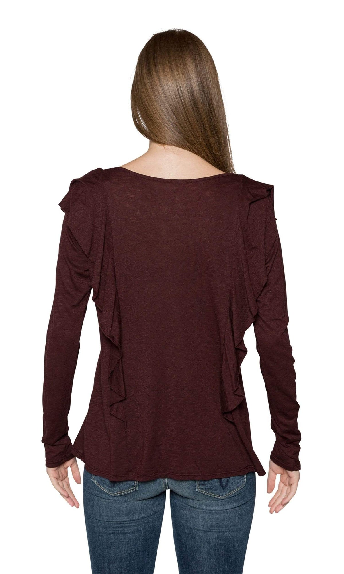 Velvet by Graham &amp; Spencer Raylee Ruffle Front Top