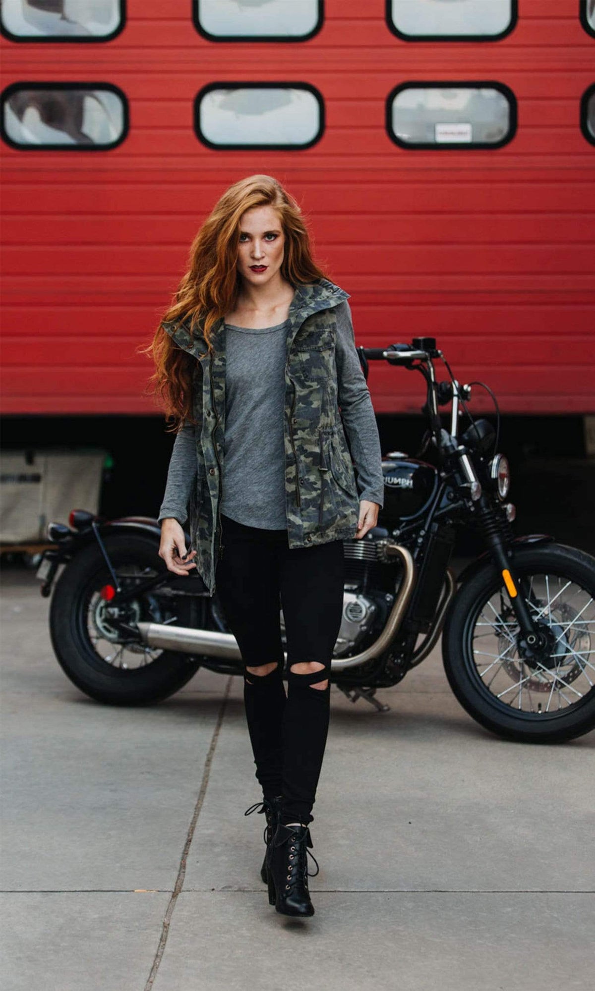 Velvet by Graham &amp; Spencer Blair Army Tie Waist Vest