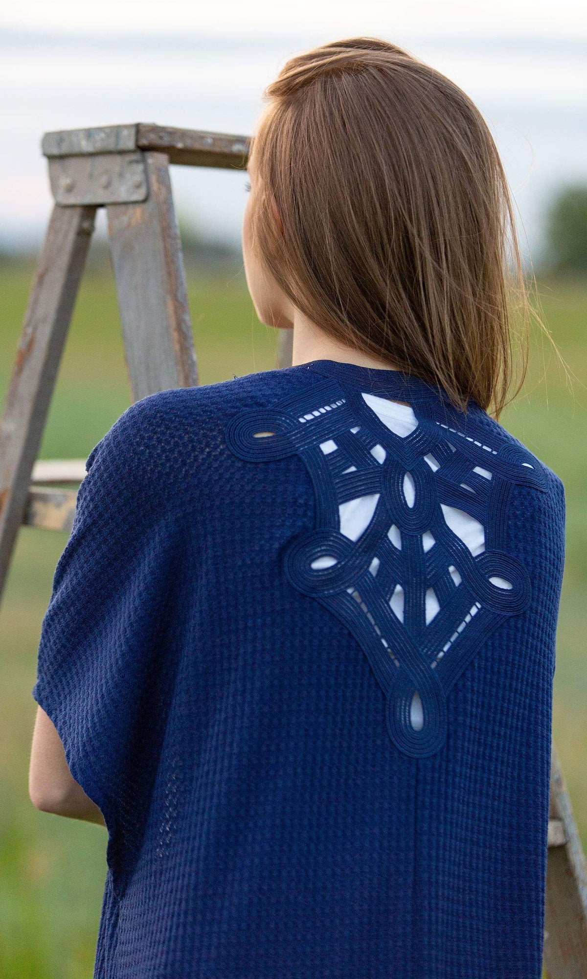 LAmade Yas Waffle Weave Long Cardigan