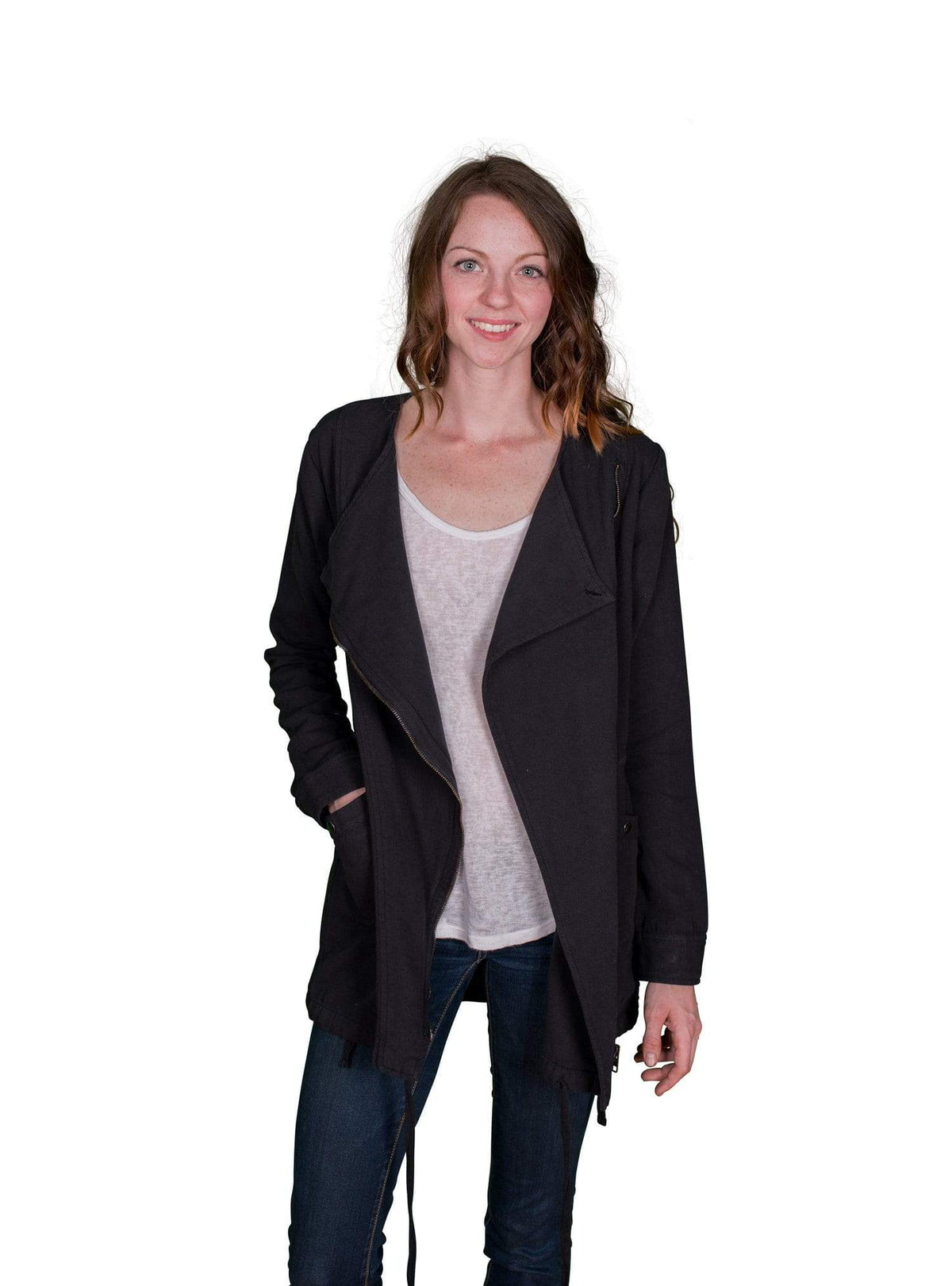 Velvet by Graham &amp; Spencer Erykah Waterfall Collar Zip Jacket