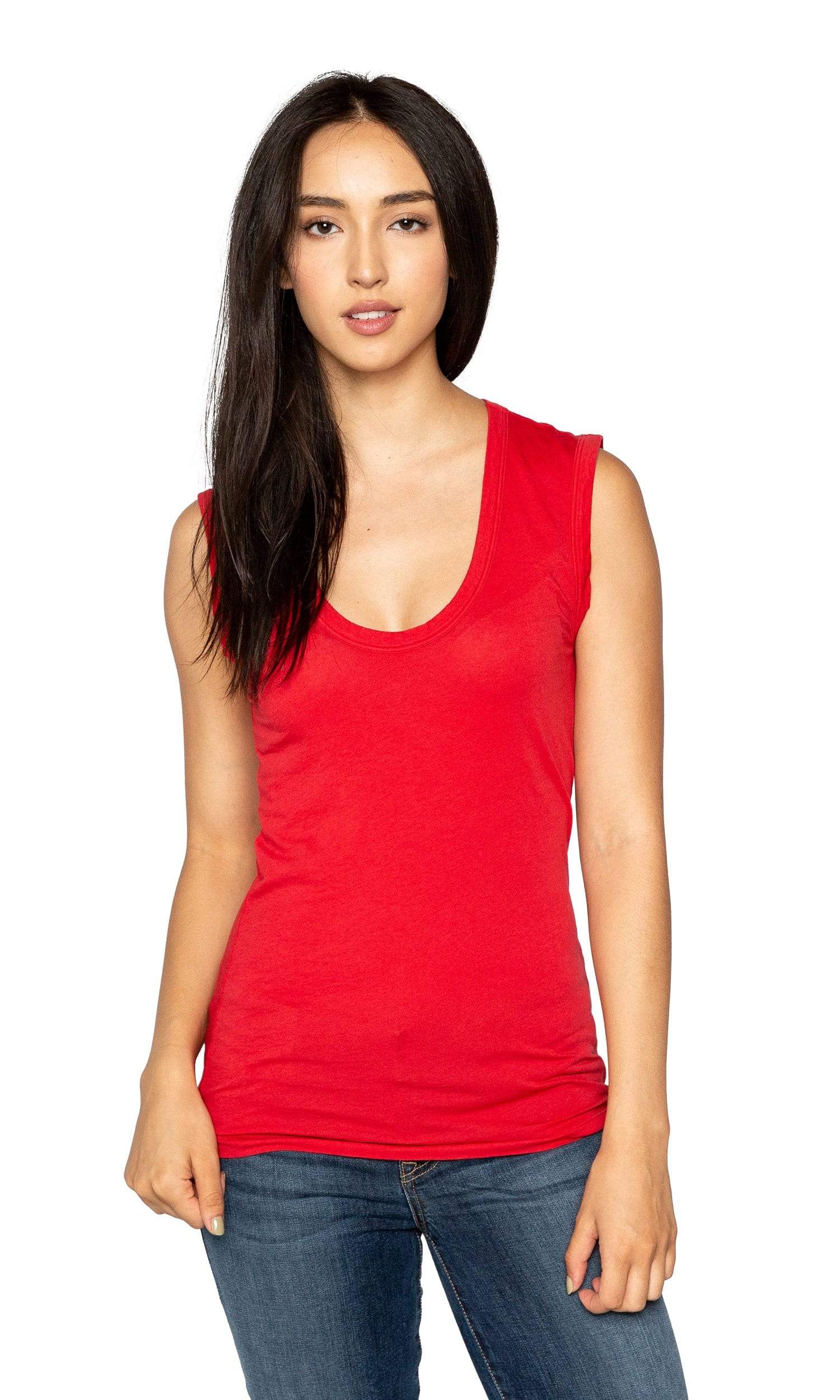 Velvet by Graham & Spencer Estina Gauzy Whisper Scoop Tank Top