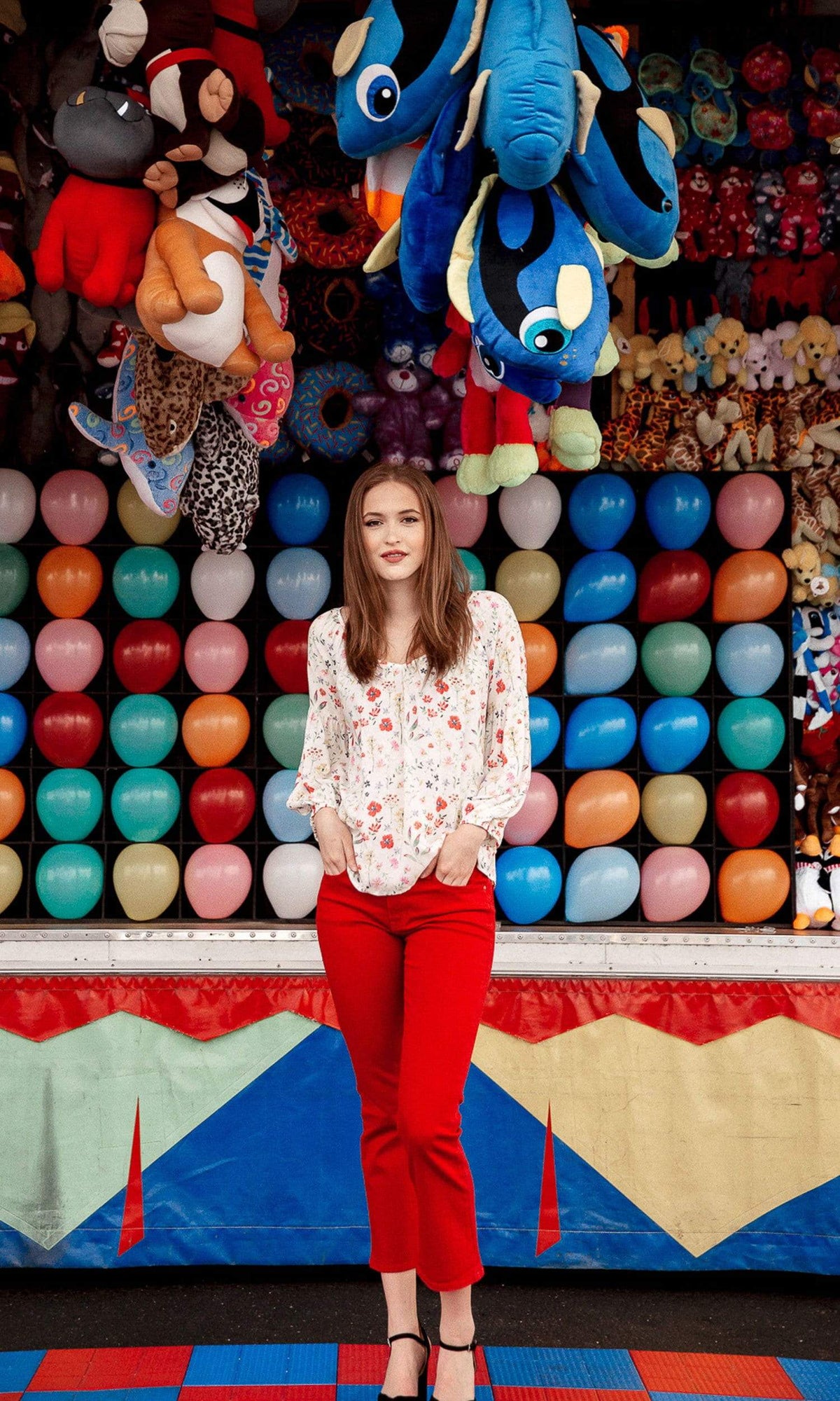 Velvet by Graham &amp; Spencer Molina Spring Floral Peasant Blouse