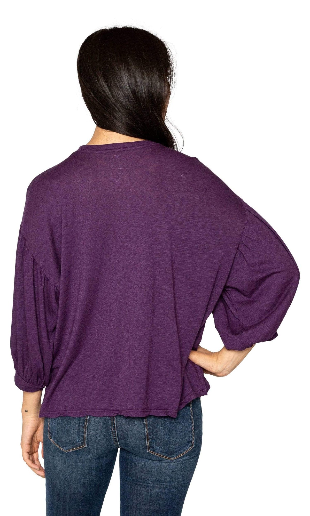 Velvet by Graham &amp; Spencer Tovah Lux Slub Puff Sleeve Top