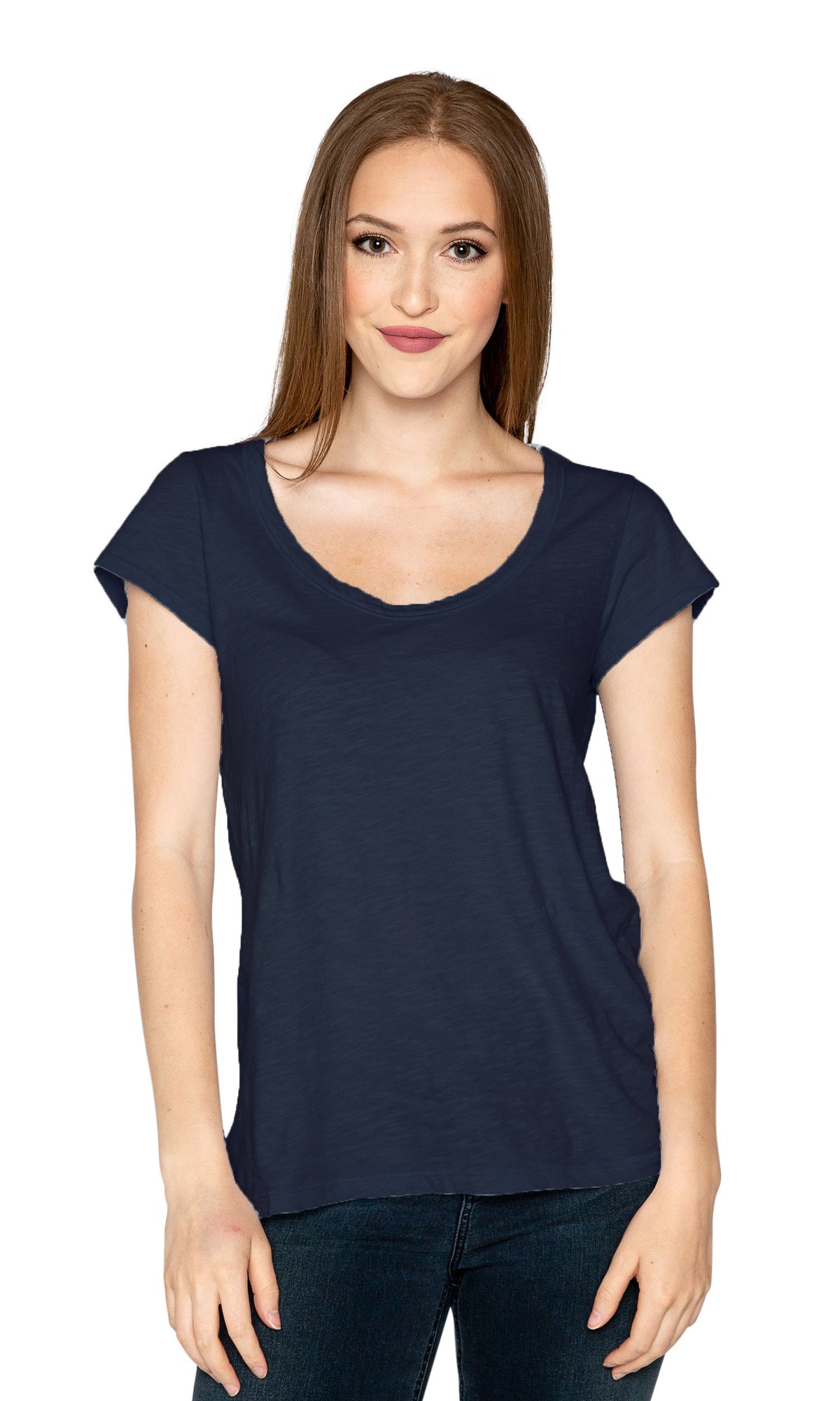 Velvet by Graham &amp; Spencer Kira Original Slub Scoop Neck Tee