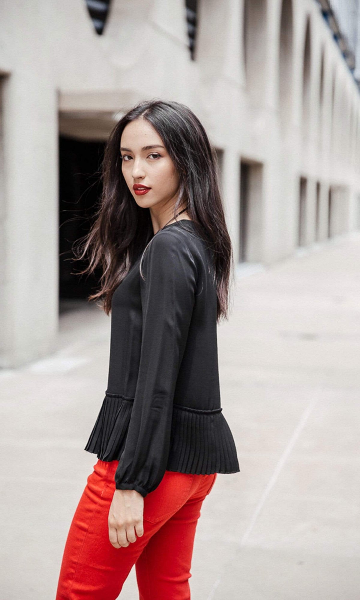 Rebecca Taylor Pleat Top