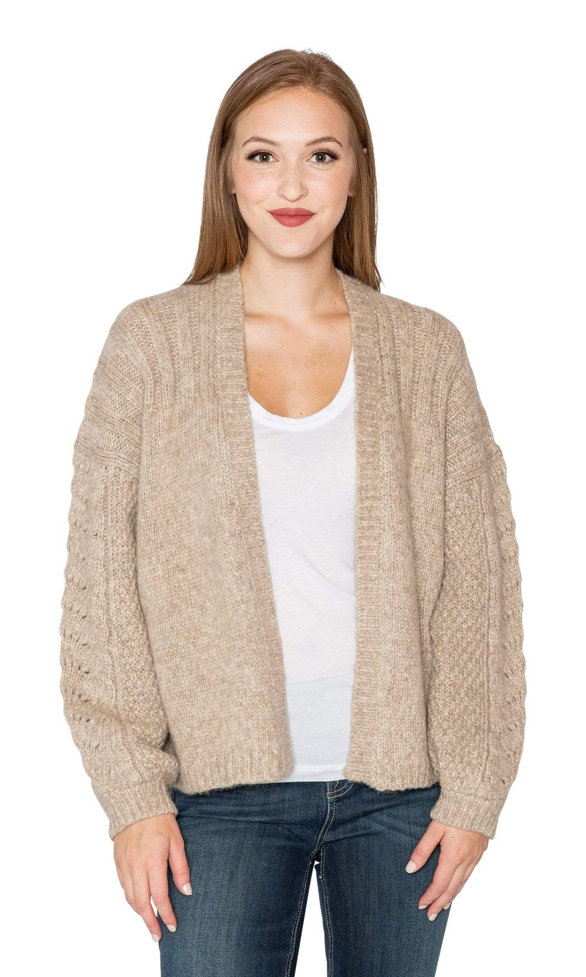 Velvet by Graham &amp; Spencer Beverlee Alpaca Open Cardigan Sweater