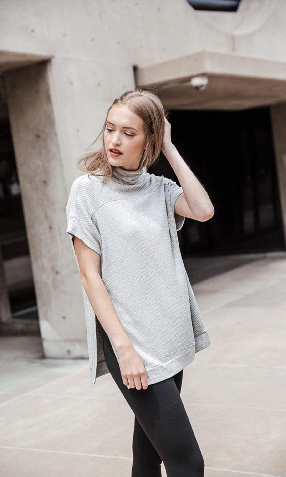 Velvet by Graham &amp; Spencer Josephine Thermal Knit Turtleneck Top