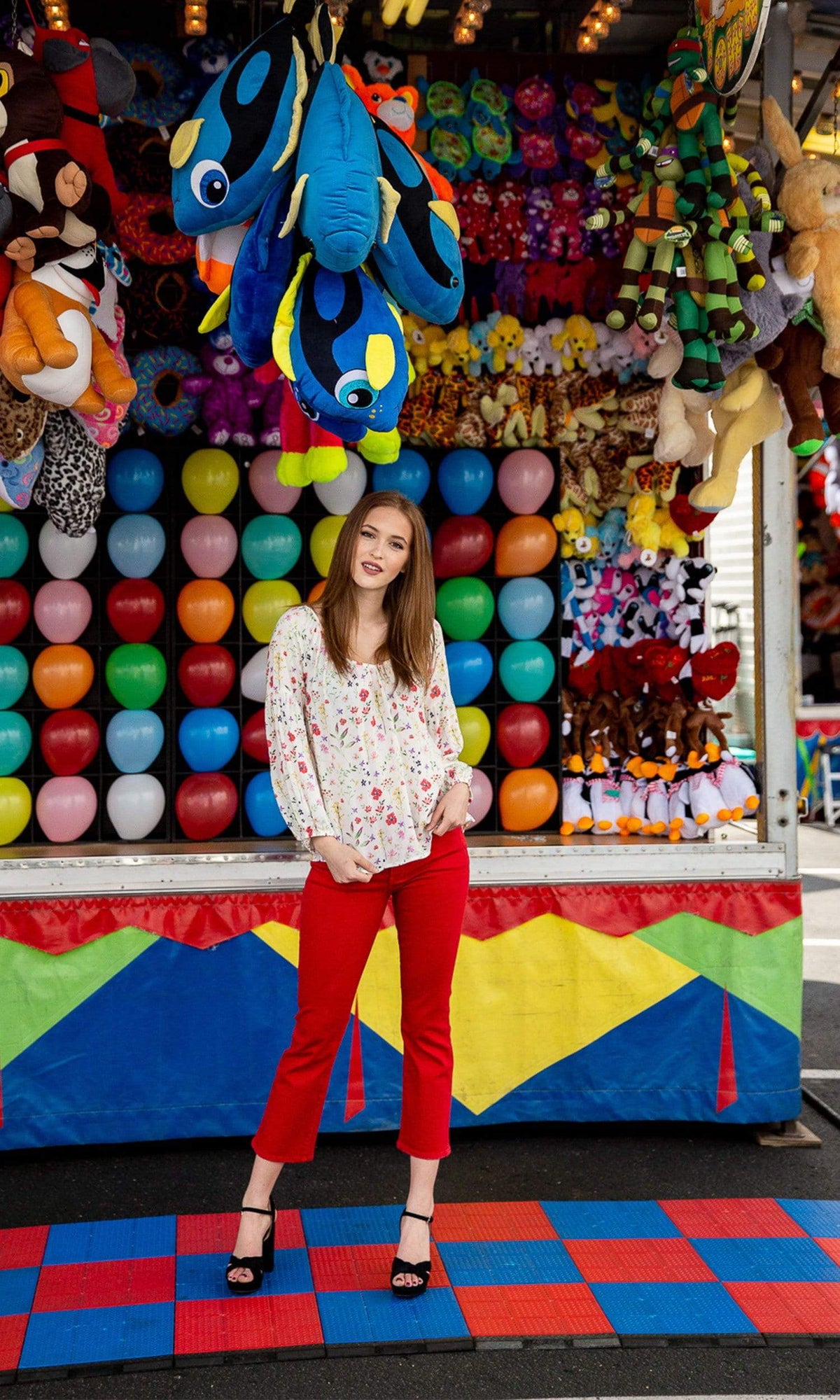 Velvet by Graham &amp; Spencer Molina Spring Floral Peasant Blouse