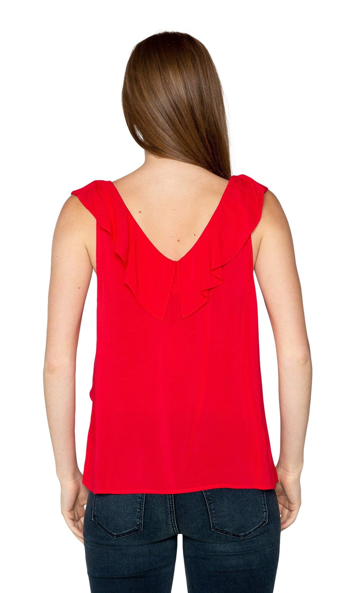 Velvet by Graham &amp; Spencer April Rayon Challis Ruffle Top