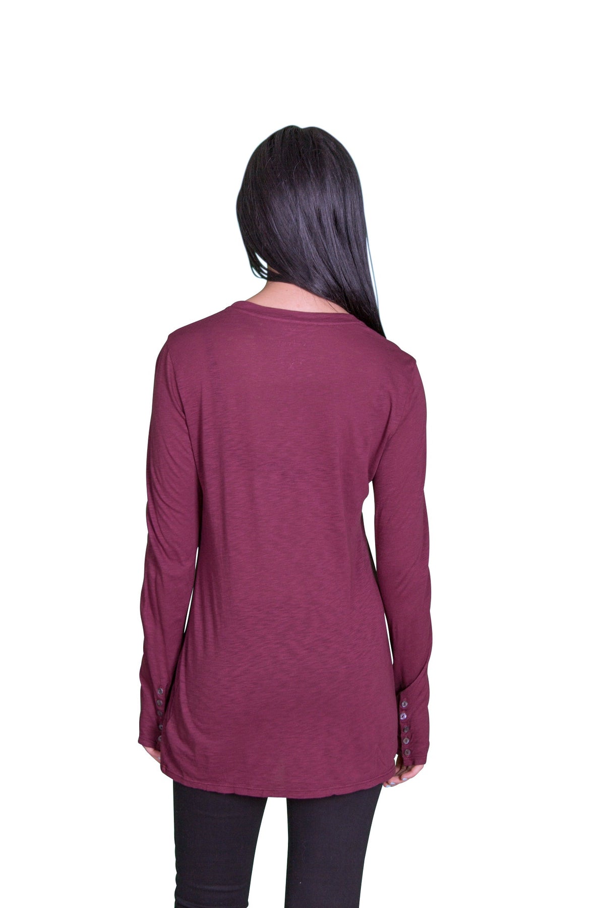 Velvet by Graham &amp; Spencer Suella Luxe Slub Button Cuff Top