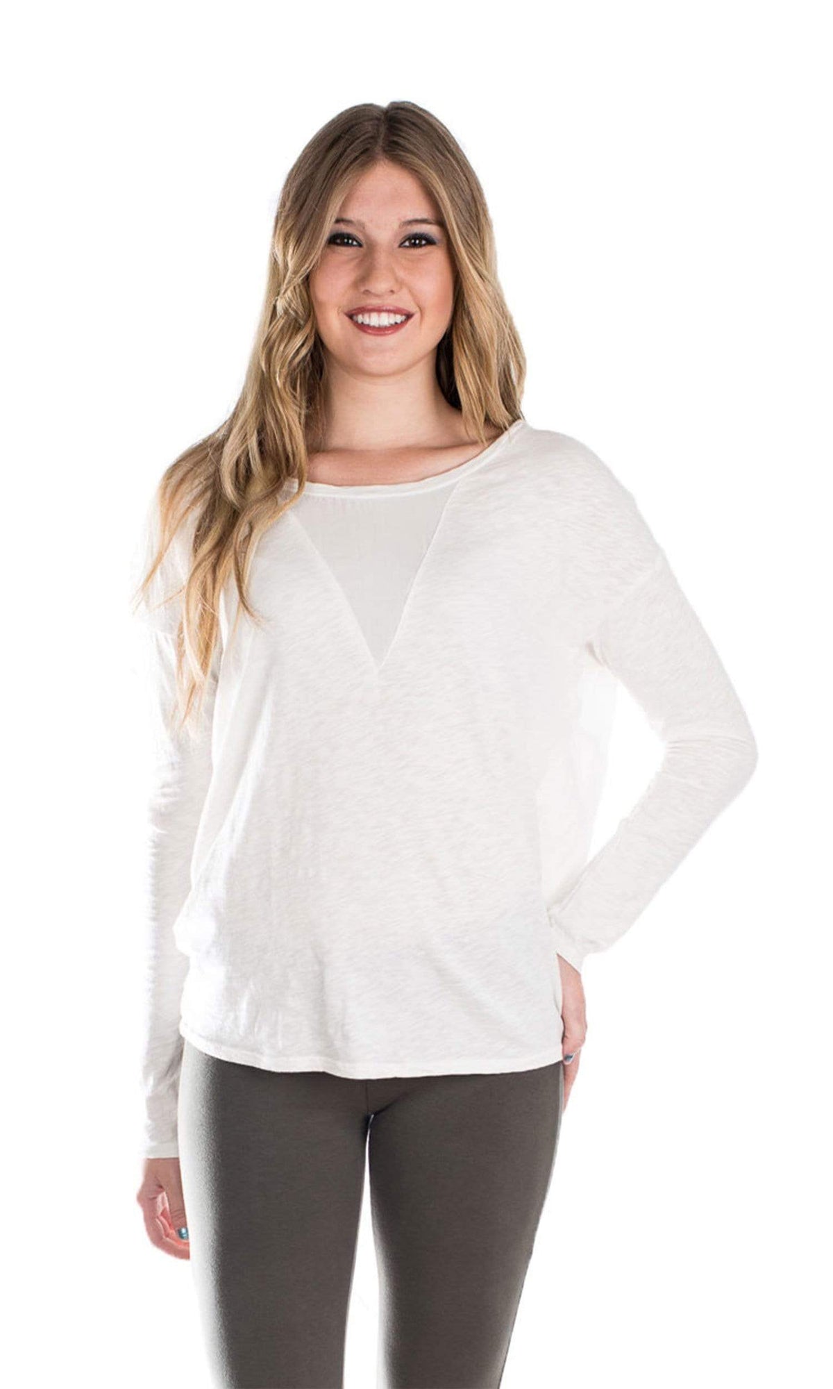 Velvet by Graham &amp; Spencer Fallon V Front Panel Top