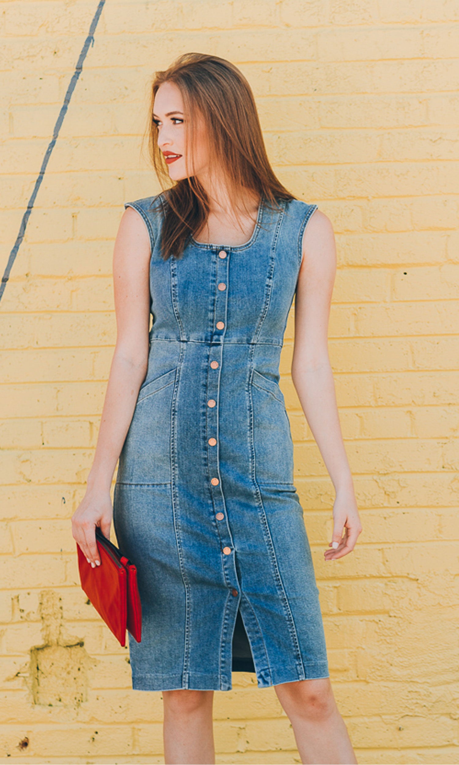 Level 99 Julien Denim Snap Dress available in Mapleton - Vintage Fringe Level 99 Julien Denim Snap Dress available in Mapleton - Vintage Fringe