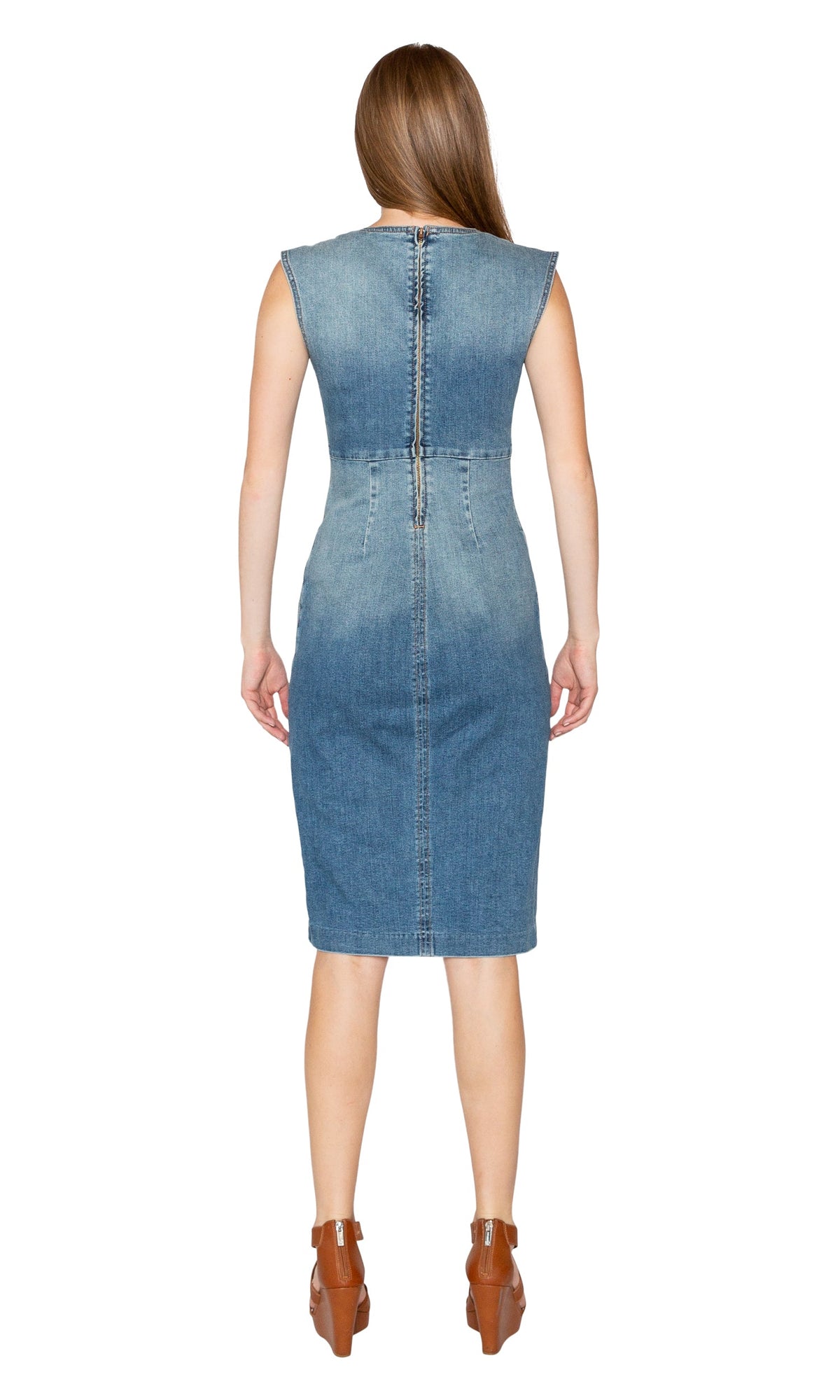 Level 99 Julien Denim Snap Dress