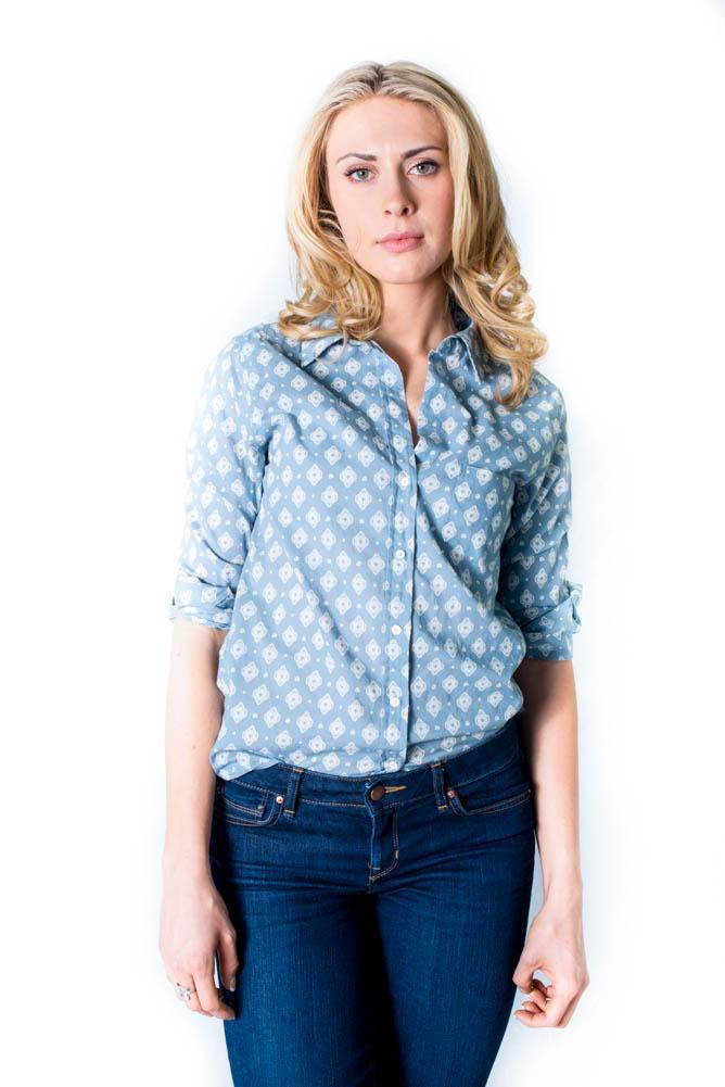 Velvet by Graham &amp; Spencer Neela Long Sleeve Button Up Top - FINAL SALE