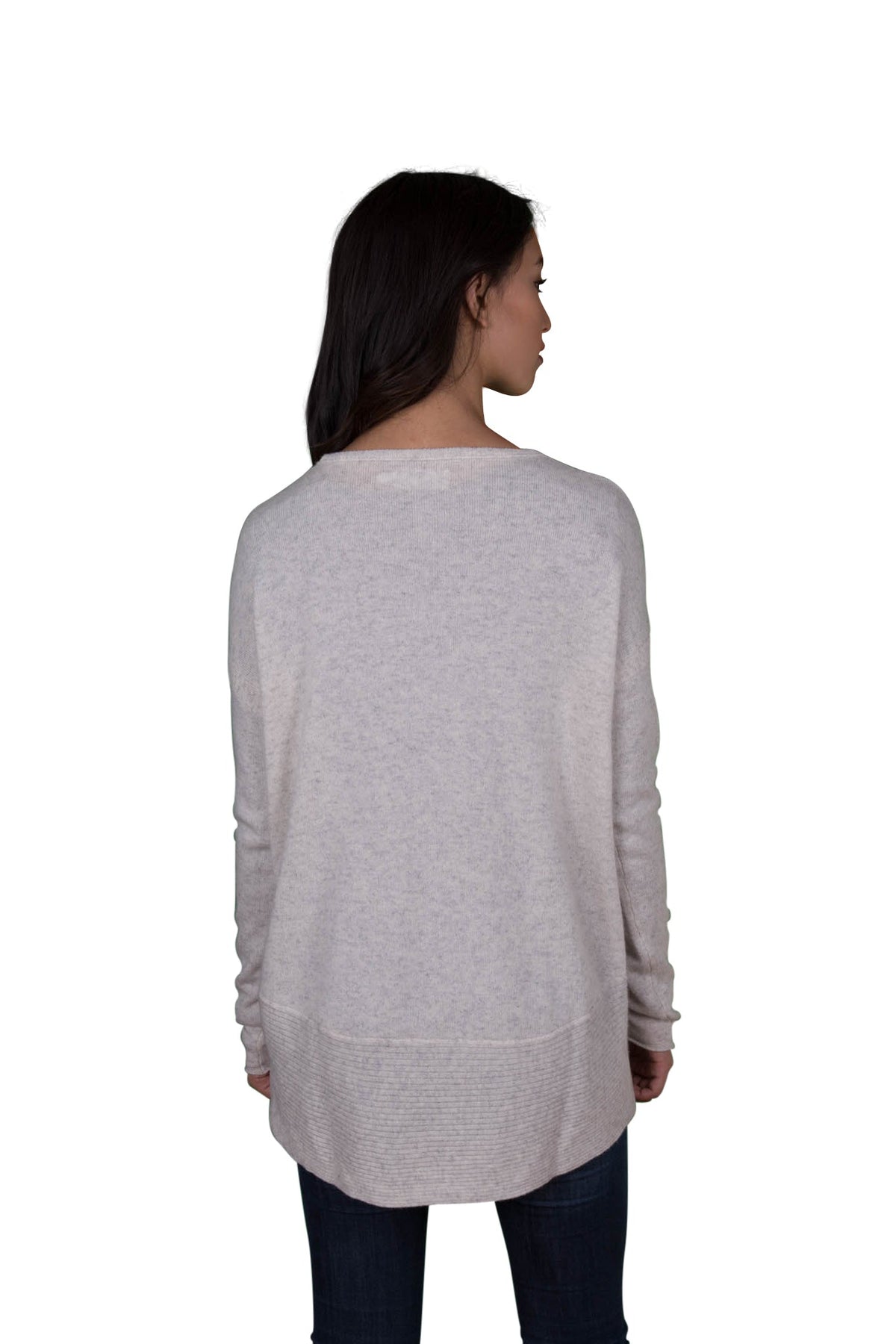 Velvet by Graham &amp; Spencer Aleaha Rib Panel Cashmere Sweater