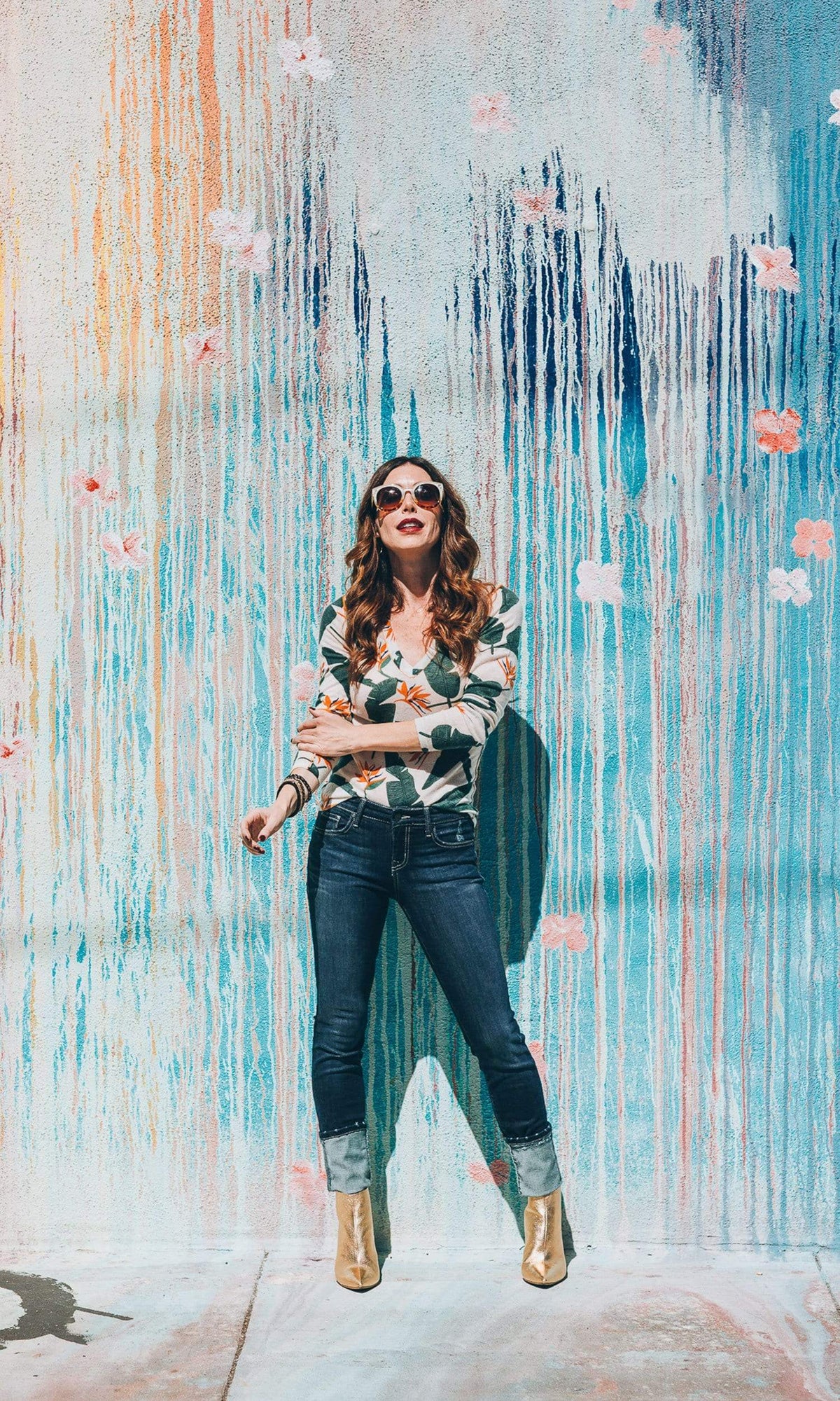 Knitwit Cashmere V Neck Pullover Sweater