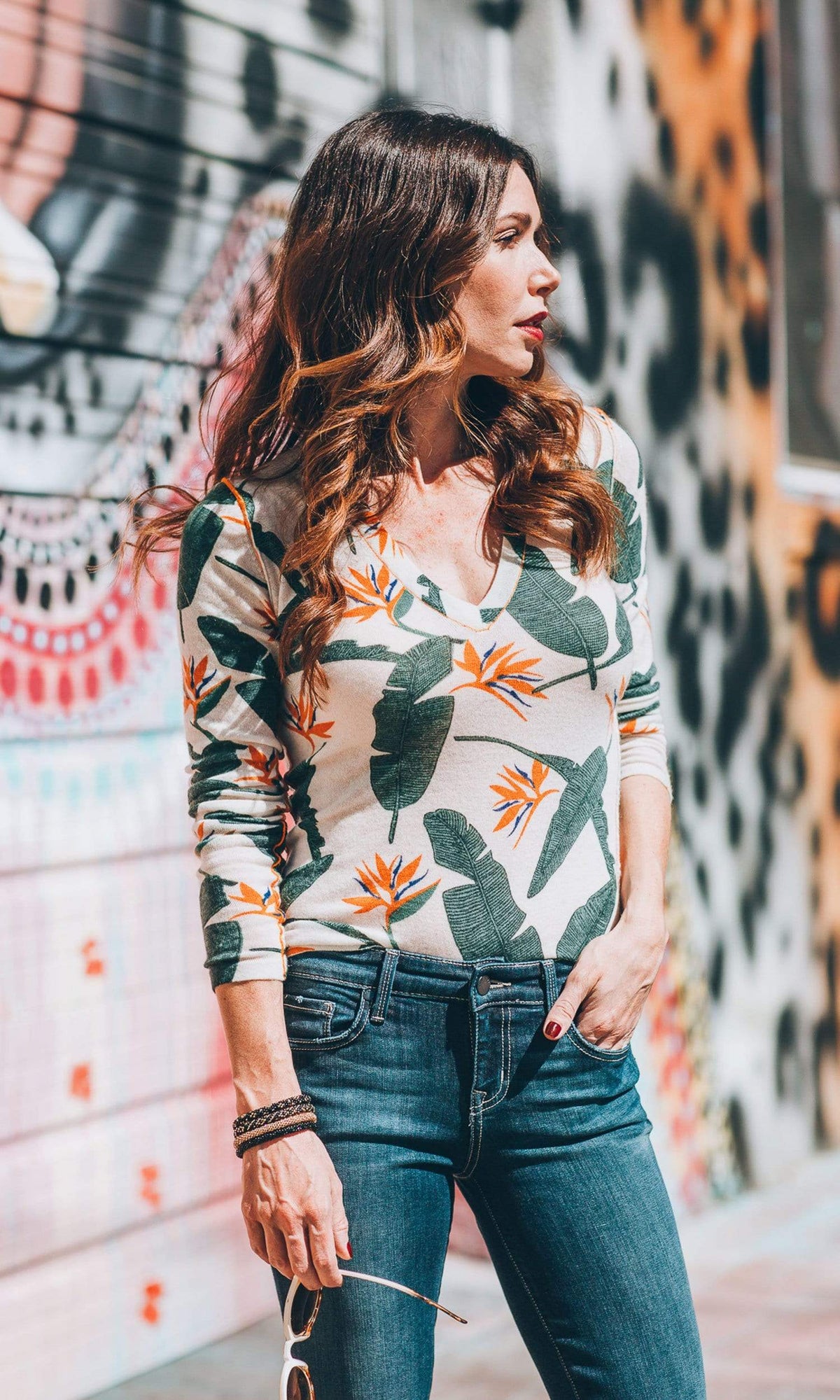 Knitwit Cashmere V Neck Pullover Sweater