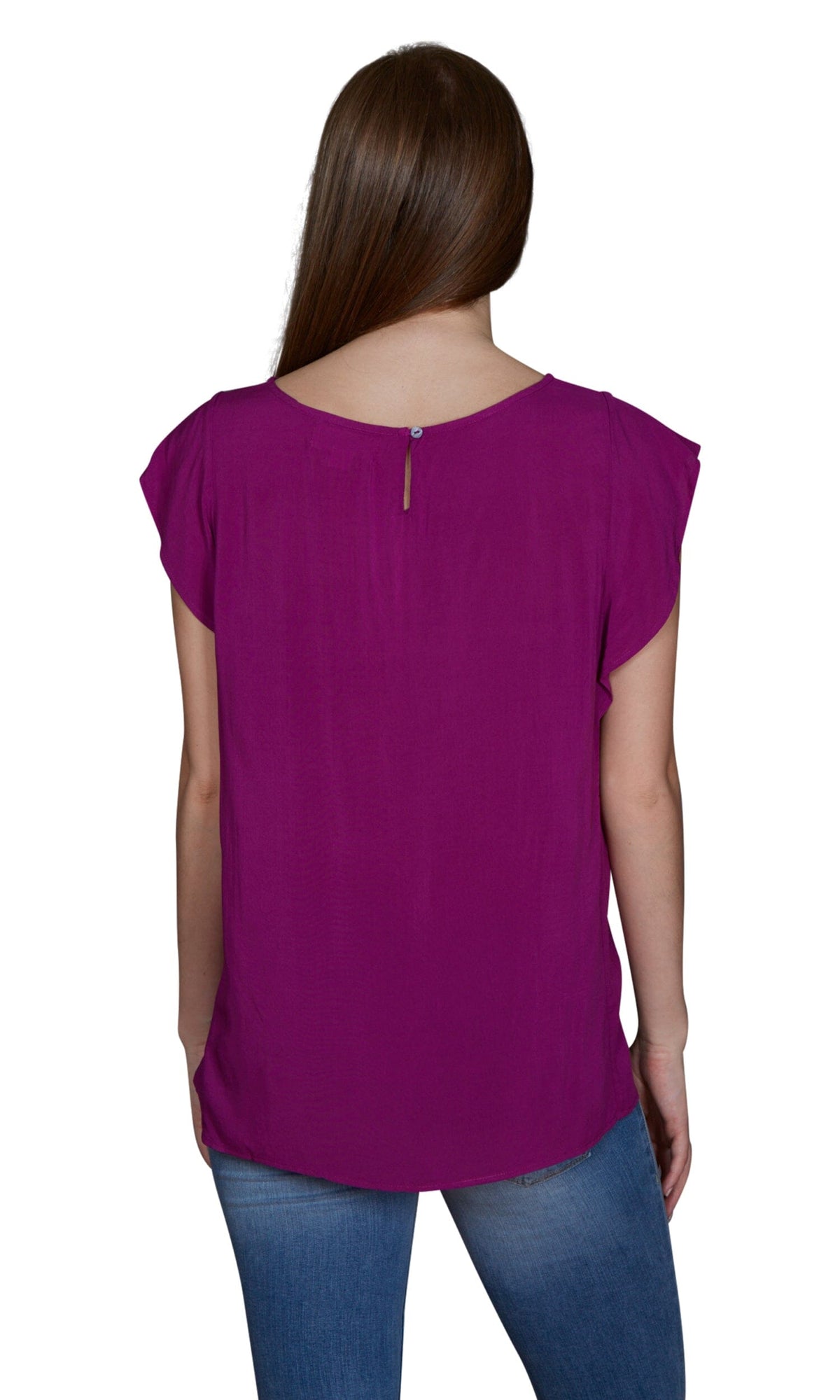 Velvet by Graham &amp; Spencer Cyndee Rayon Challis High/Low Top