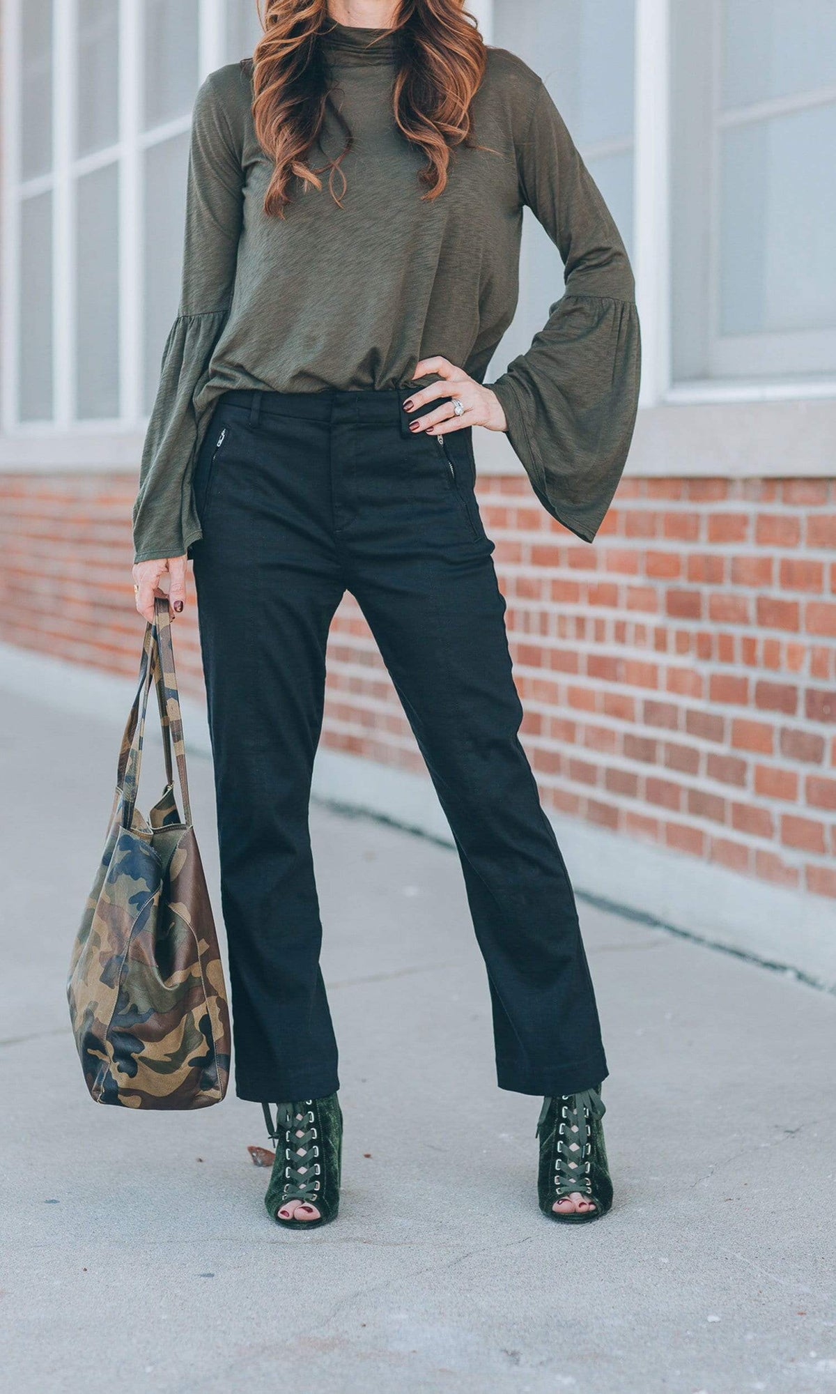 Level 99 Daphne Double Welt Zip Kick Trouser